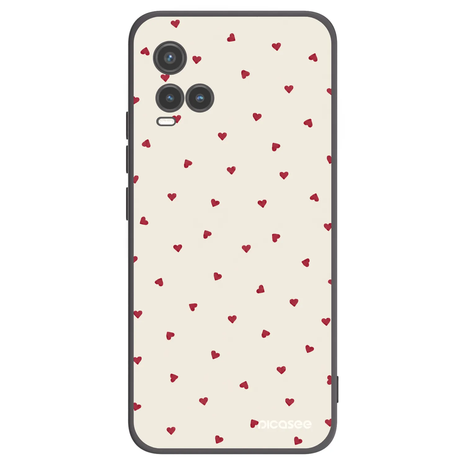 Picasee silikonski črni ovitek za Vivo Y33s - Little Love