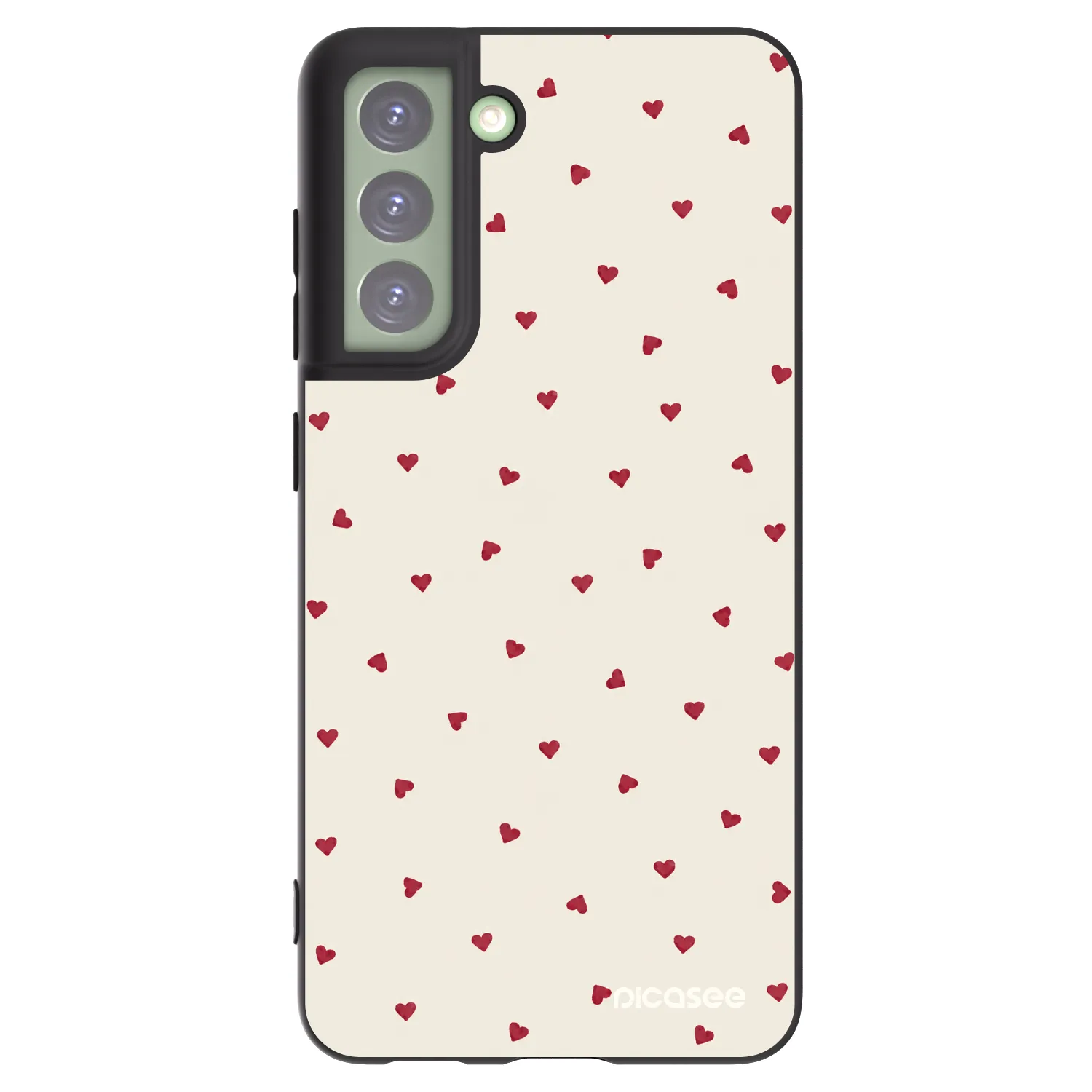 Picasee silikonski črni ovitek za Samsung Galaxy S21 FE 5G - Little Love