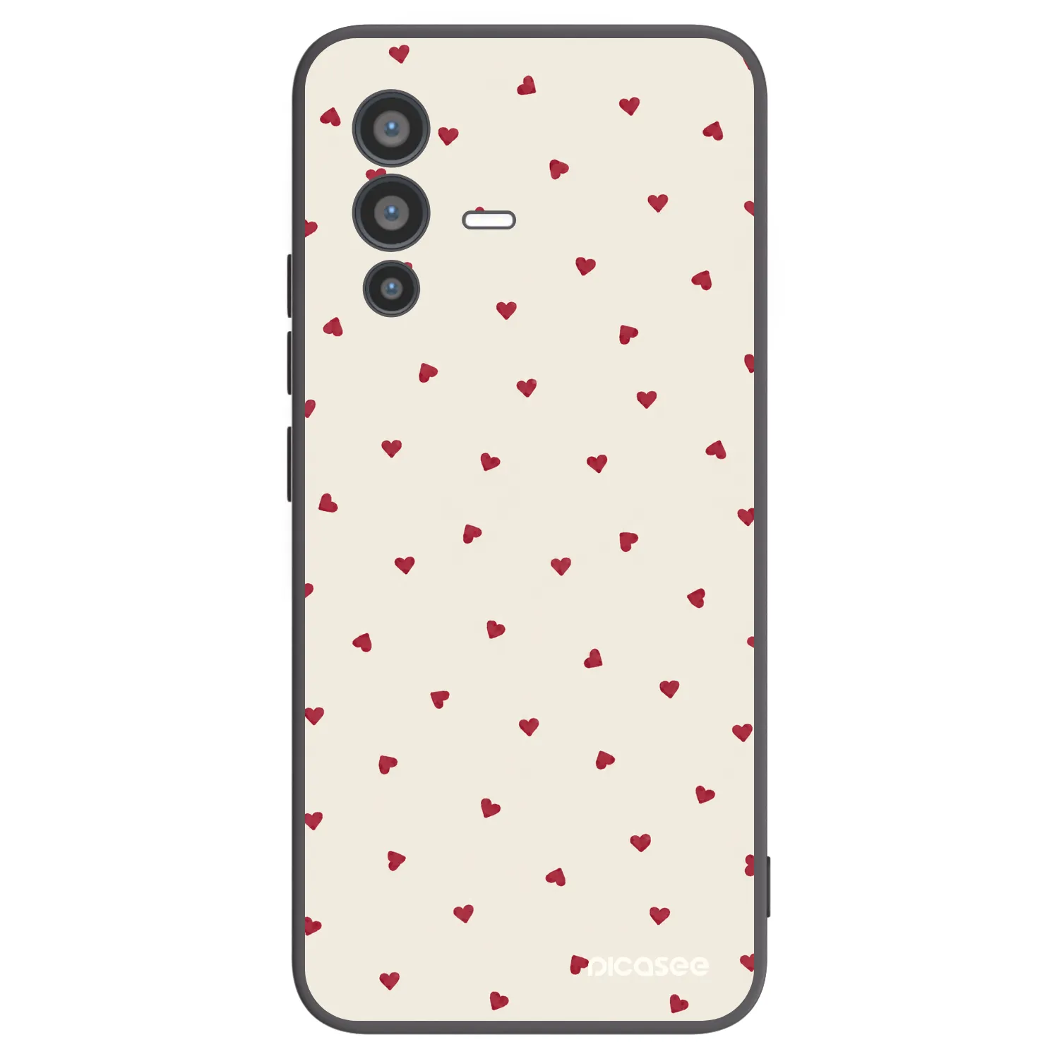 Picasee silikonski črni ovitek za Vivo V23 5G - Little Love