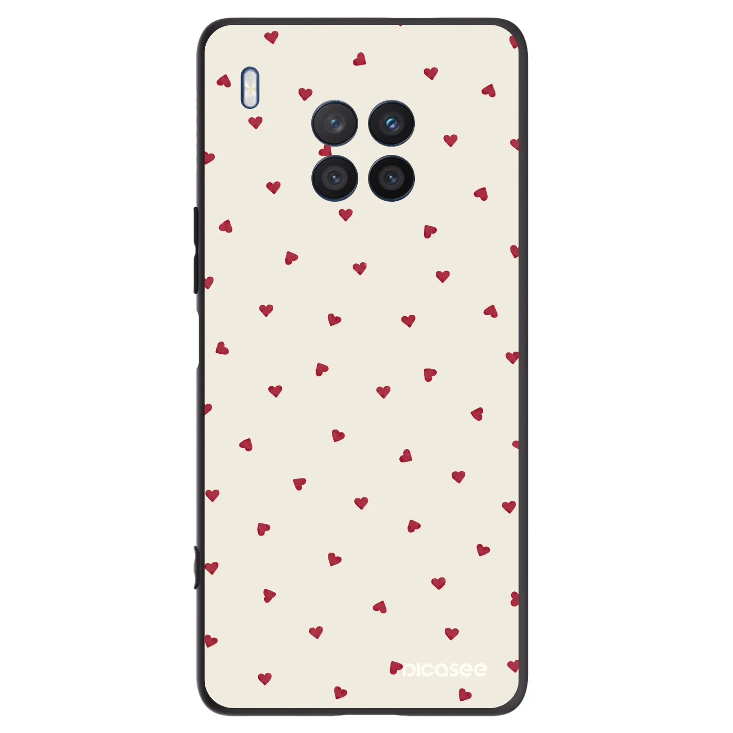 Picasee silikonski črni ovitek za Honor 50 Lite - Little Love