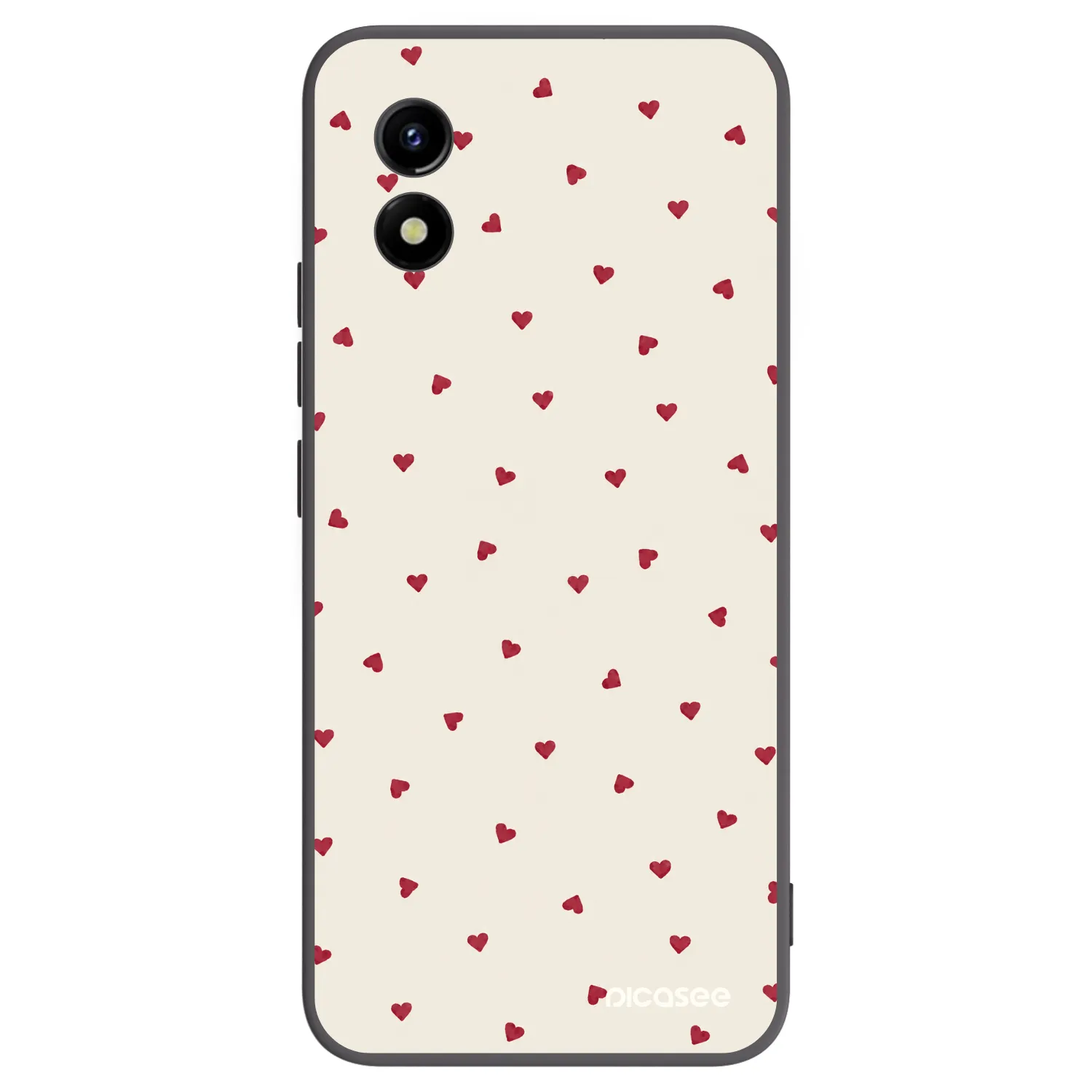 Picasee silikonski črni ovitek za Vivo Y01 - Little Love