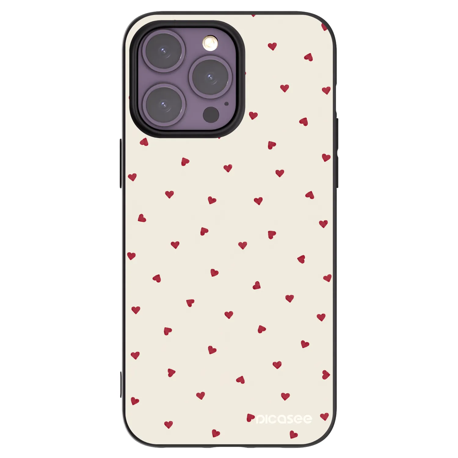 Picasee silikonski črni ovitek za Apple iPhone 14 Pro Max - Little Love