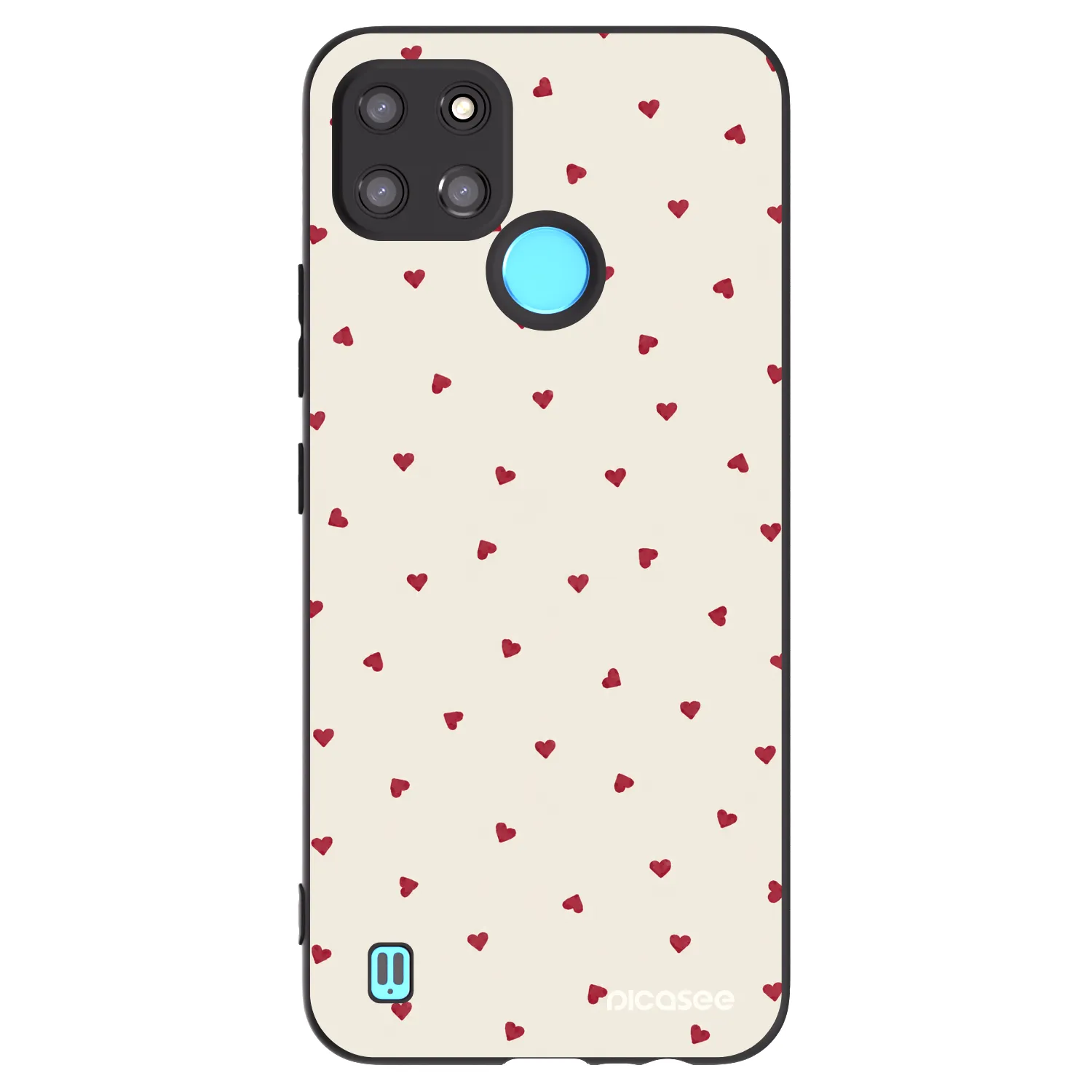 Picasee silikonski črni ovitek za Realme C21Y - Little Love