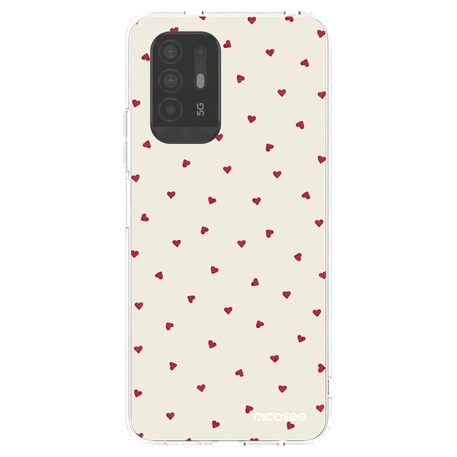 Picasee silikonski prozorni ovitek za OPPO A94 5G - Little Love