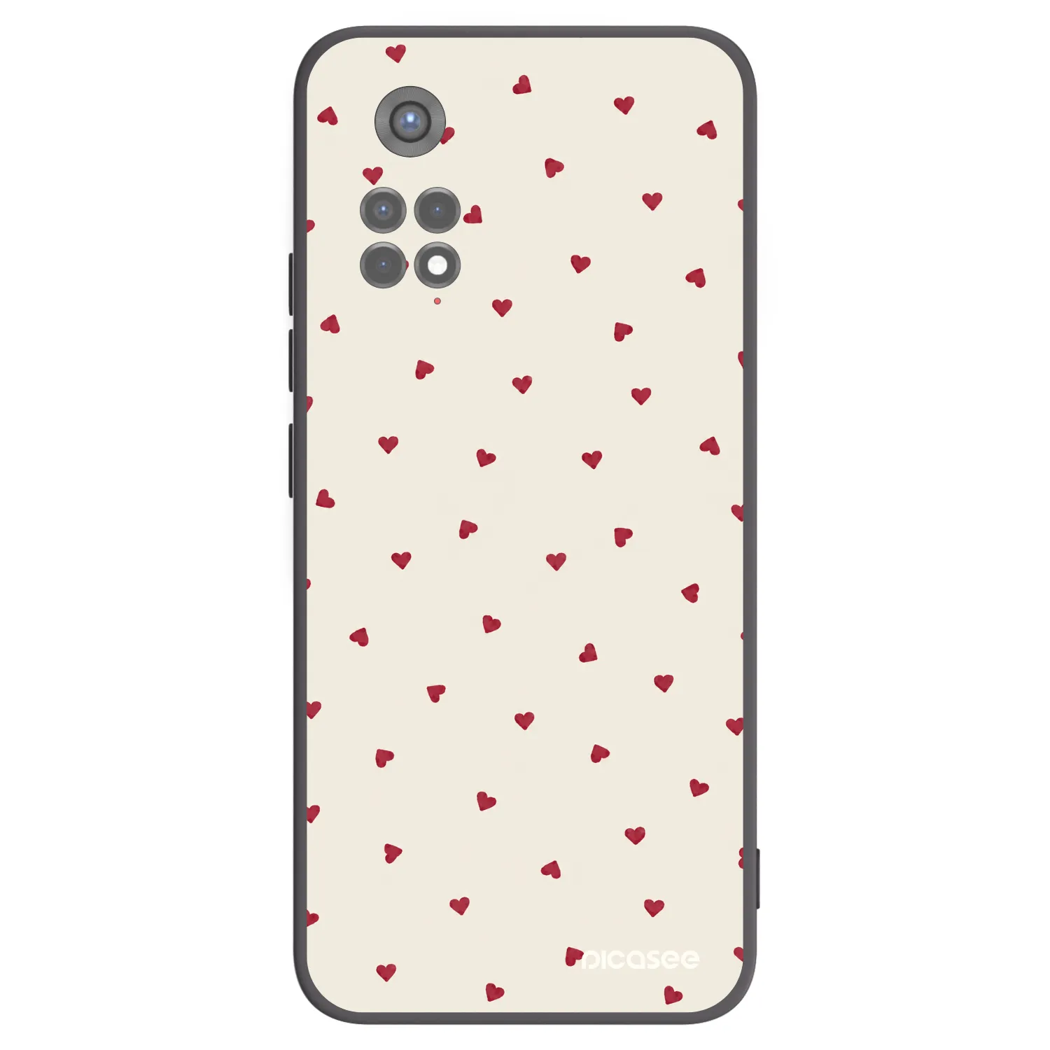 Picasee silikonski črni ovitek za Xiaomi Redmi Note 11S 5G - Little Love
