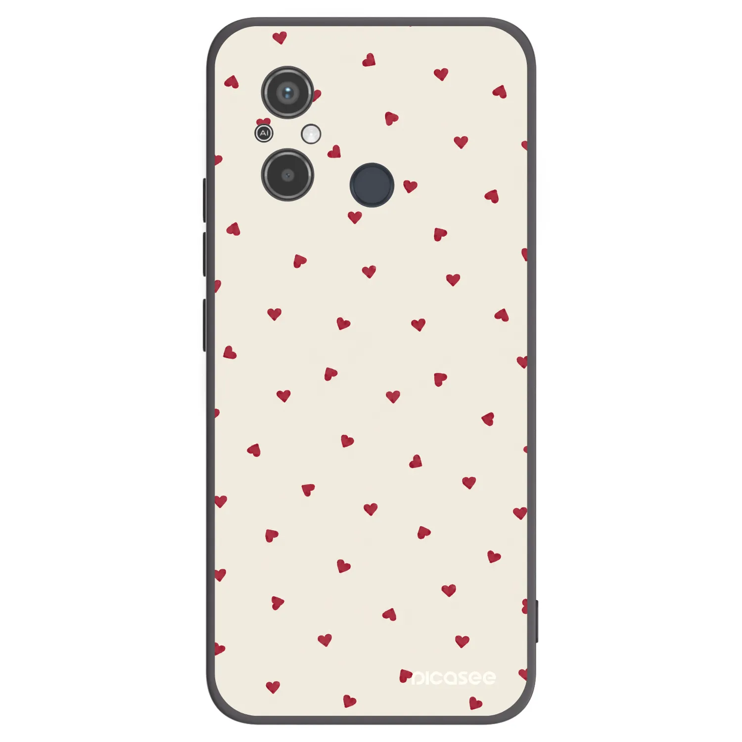 Picasee silikonski črni ovitek za Xiaomi Redmi 12C - Little Love