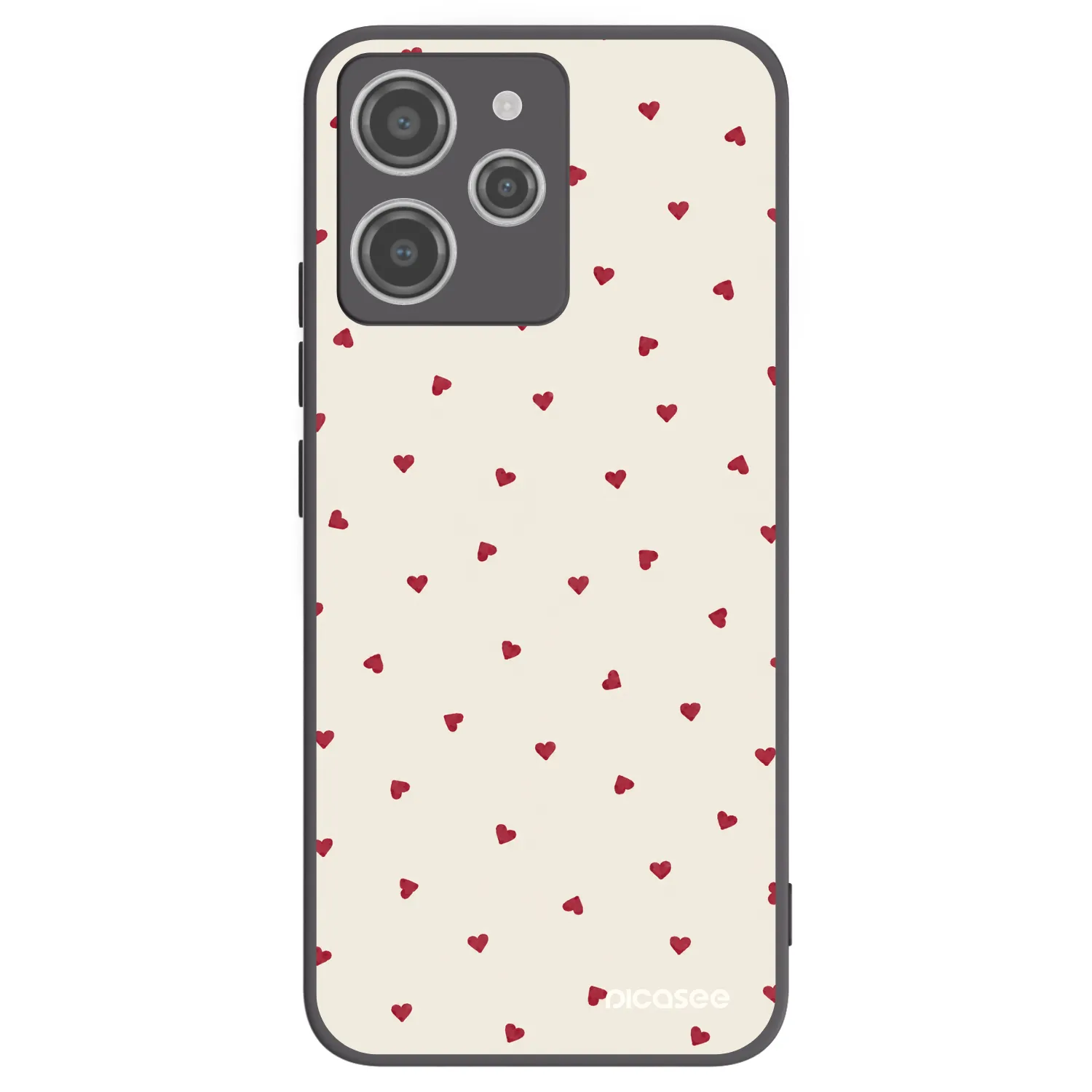 Picasee silikonski črni ovitek za Xiaomi Redmi 12 4G - Little Love