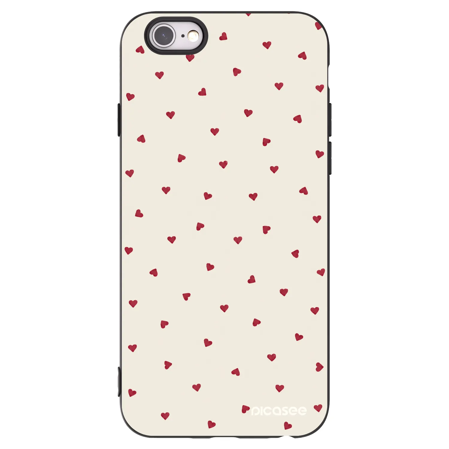 Picasee silikonski črni ovitek za Apple iPhone 6/6S - Little Love