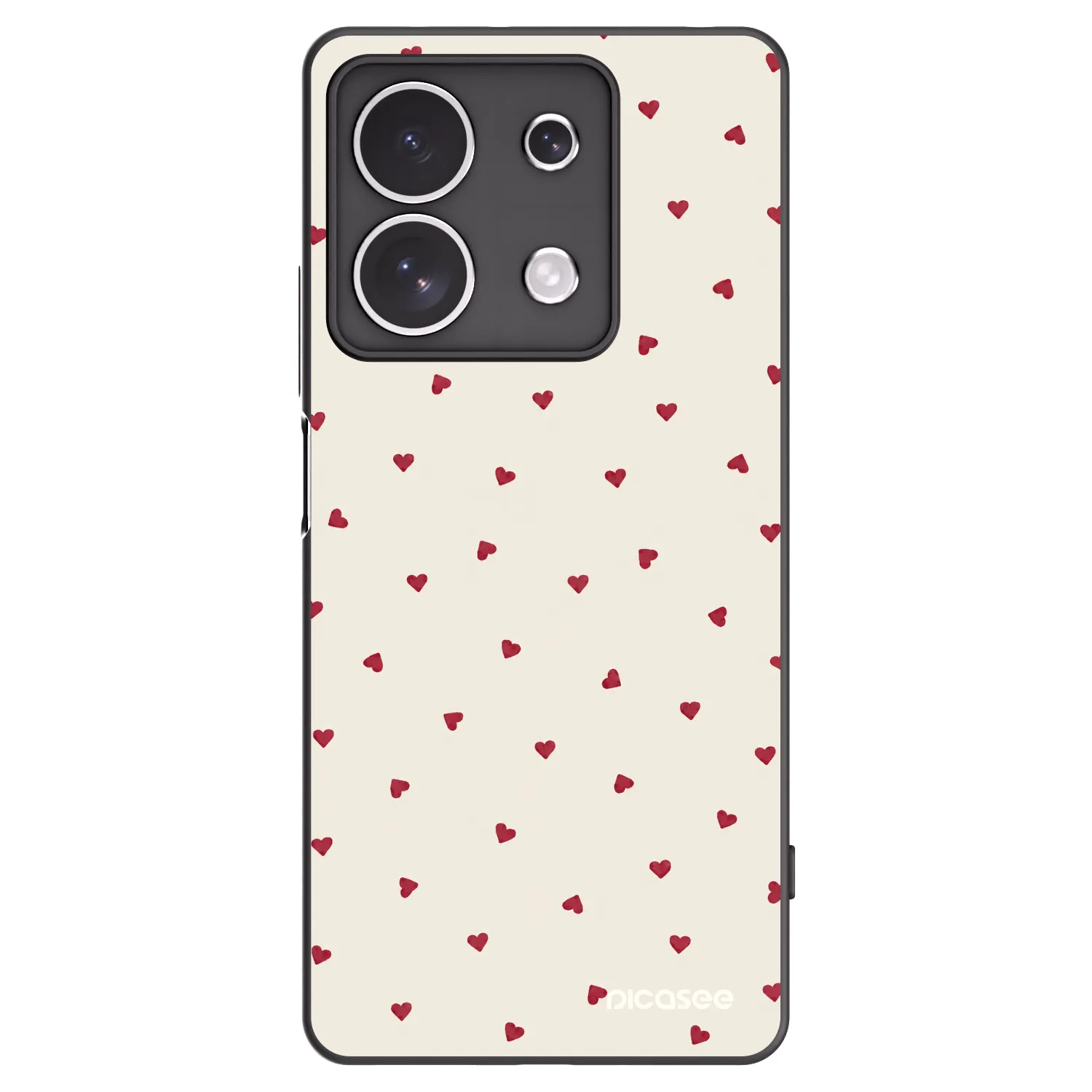Picasee silikonski črni ovitek za Xiaomi Redmi Note 13 4G - Little Love