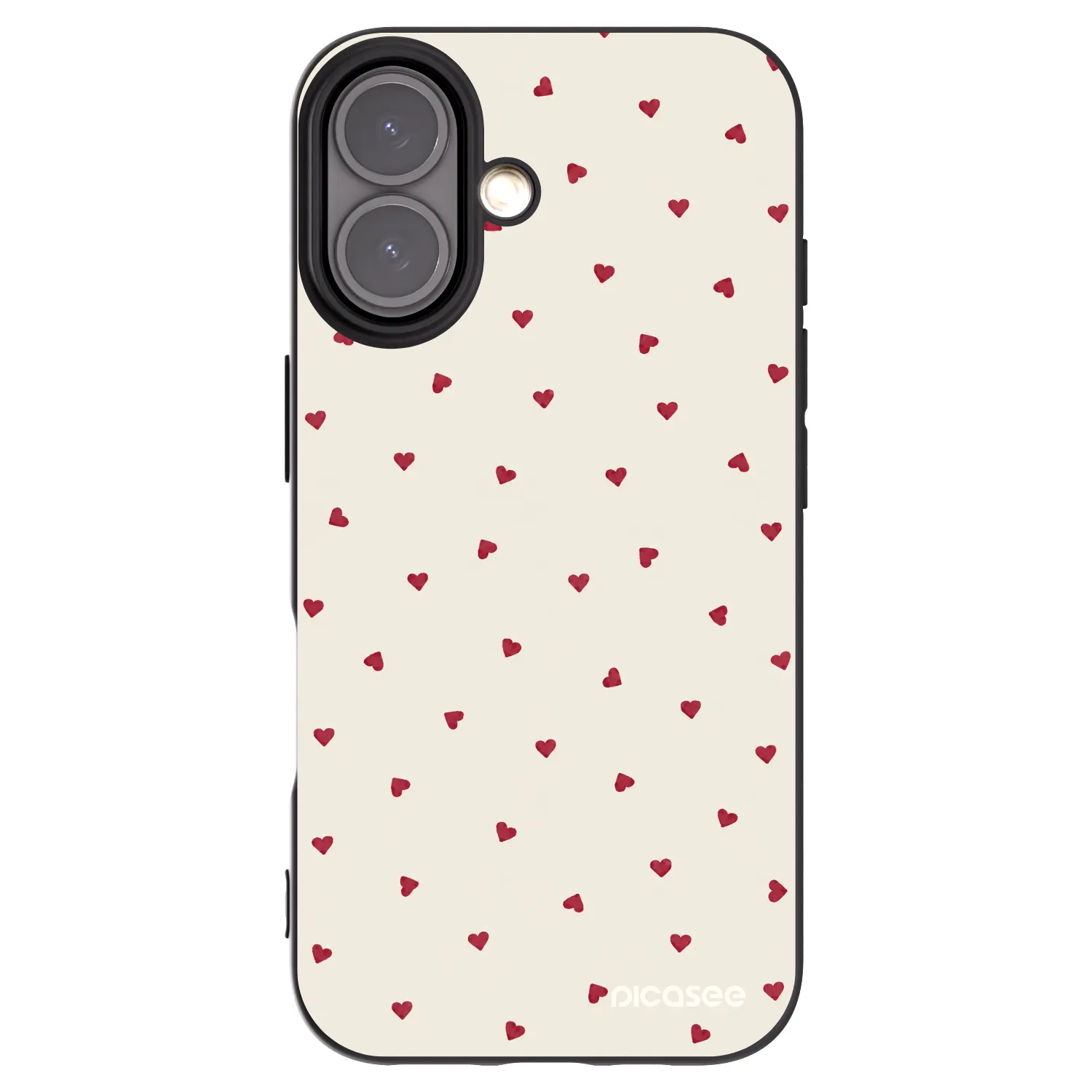 Picasee silikonski črni ovitek za Apple iPhone 16 - Little Love