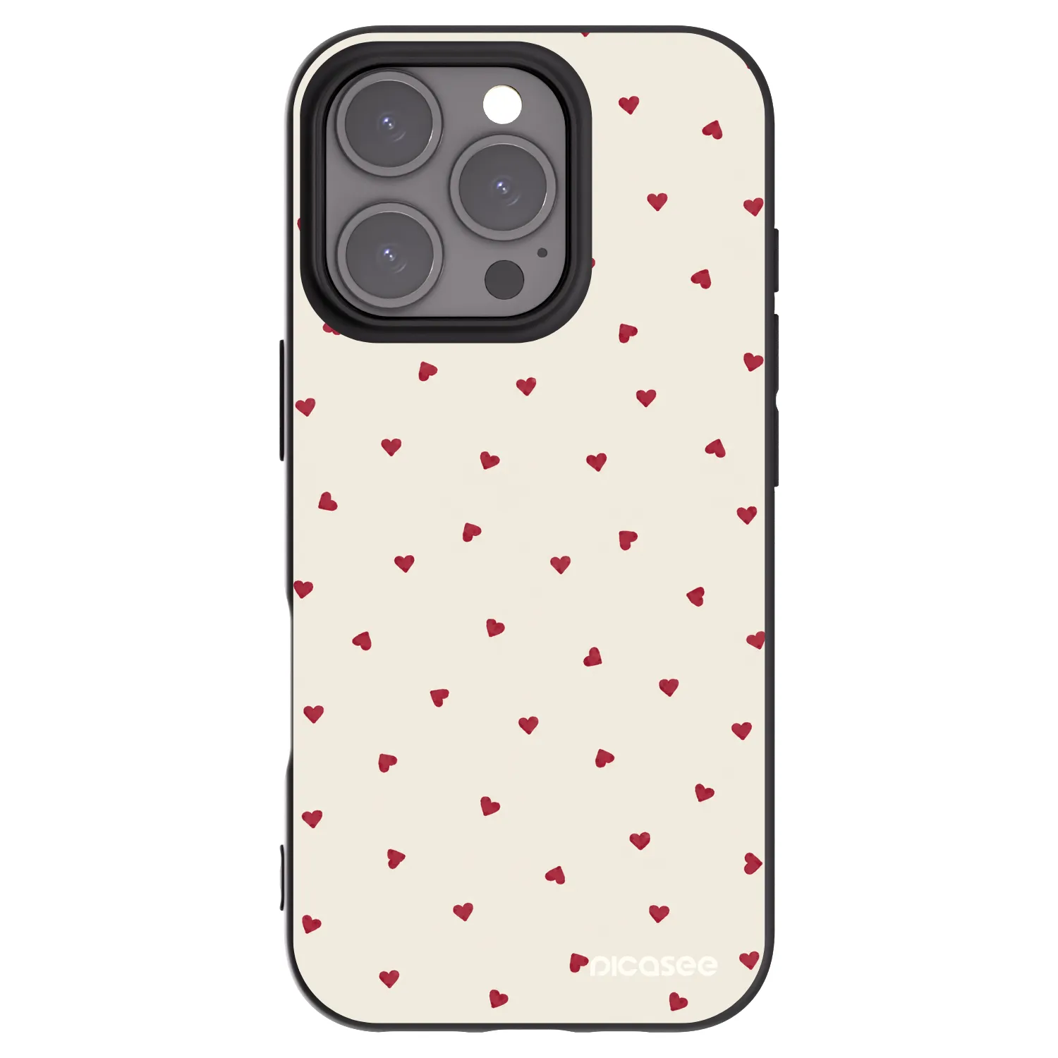 Picasee silikonski črni ovitek za Apple iPhone 16 Pro - Little Love