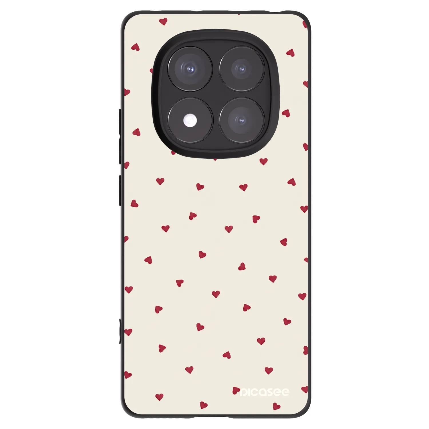 Picasee silikonski črni ovitek za Xiaomi Redmi Note 14 Pro 5G - Little Love