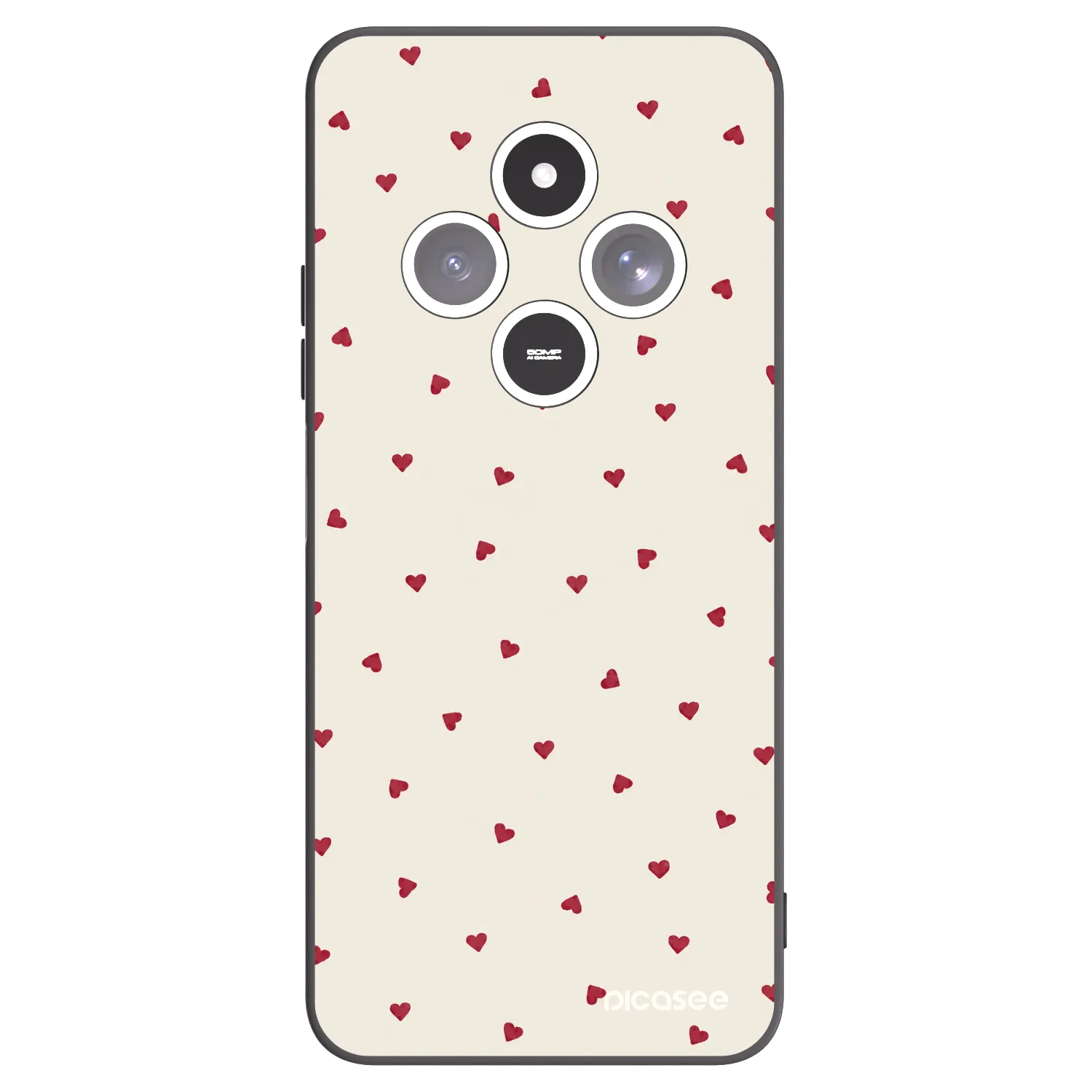 Picasee silikonski črni ovitek za Xiaomi Redmi 14C - Little Love