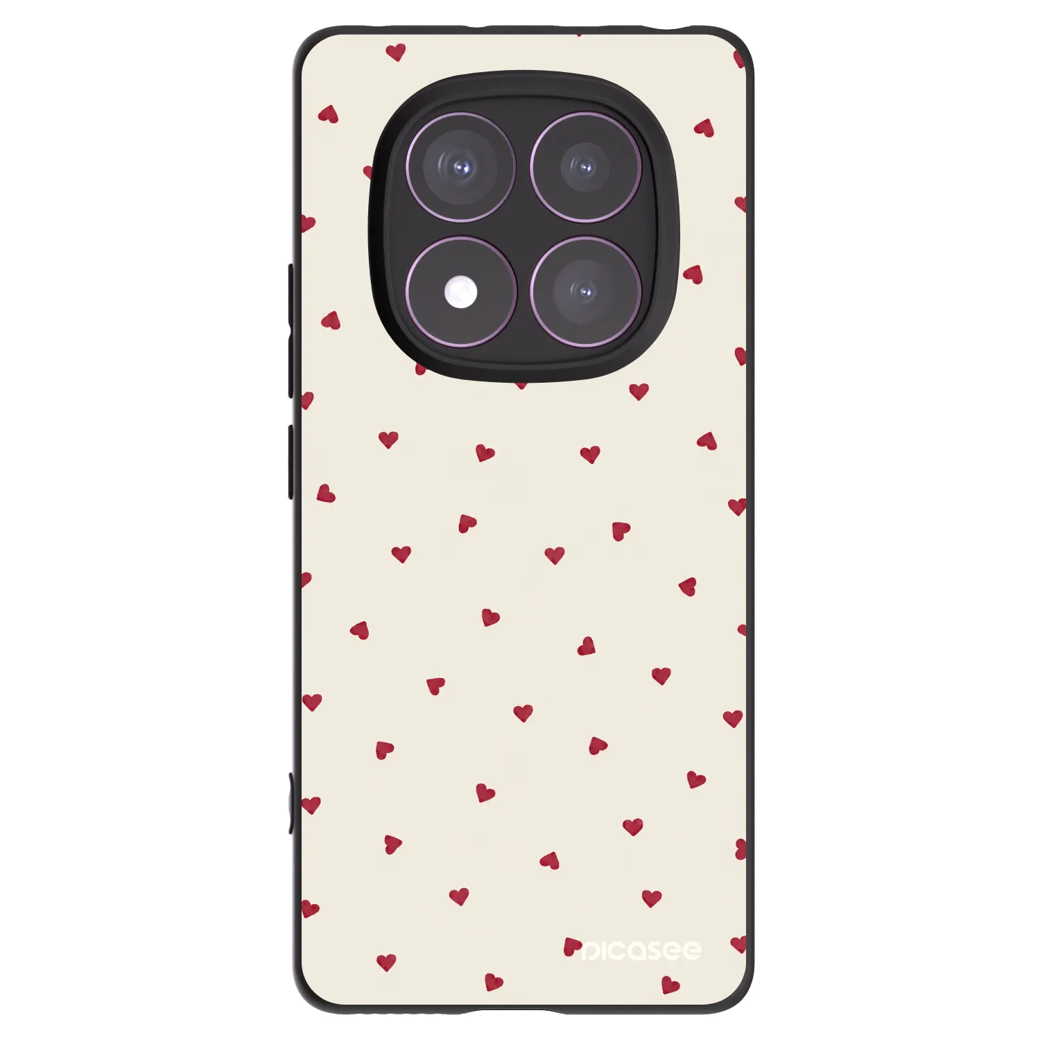Picasee silikonski črni ovitek za Xiaomi Redmi Note 14 Pro 4G - Little Love
