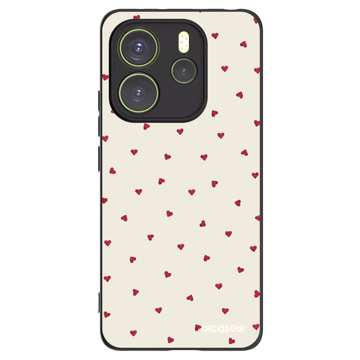 Picasee silikonski črni ovitek za Xiaomi Redmi Note 14 4G - Little Love