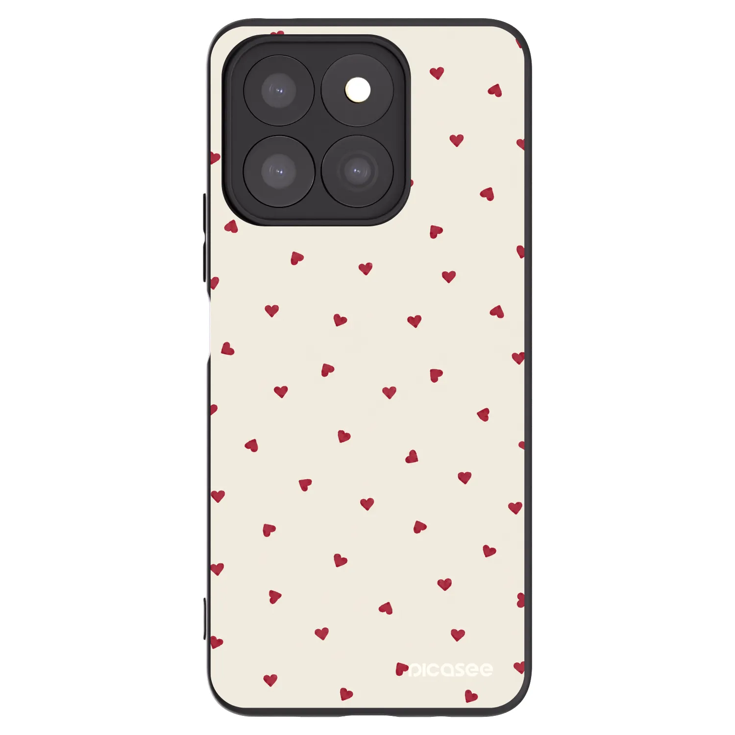 Picasee silikonski črni ovitek za Honor X8c - Little Love