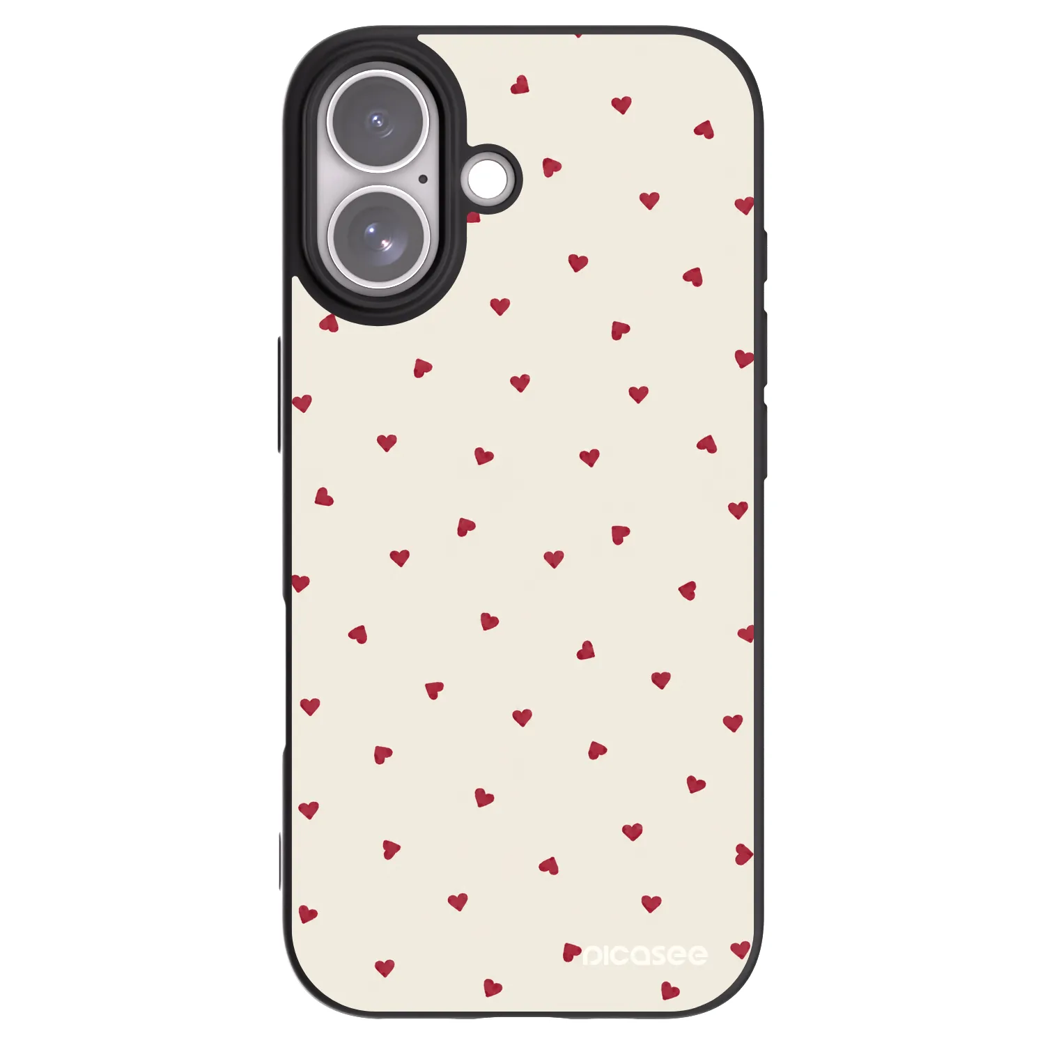 Picasee silikonski črni ovitek za Apple iPhone 17 - Little Love