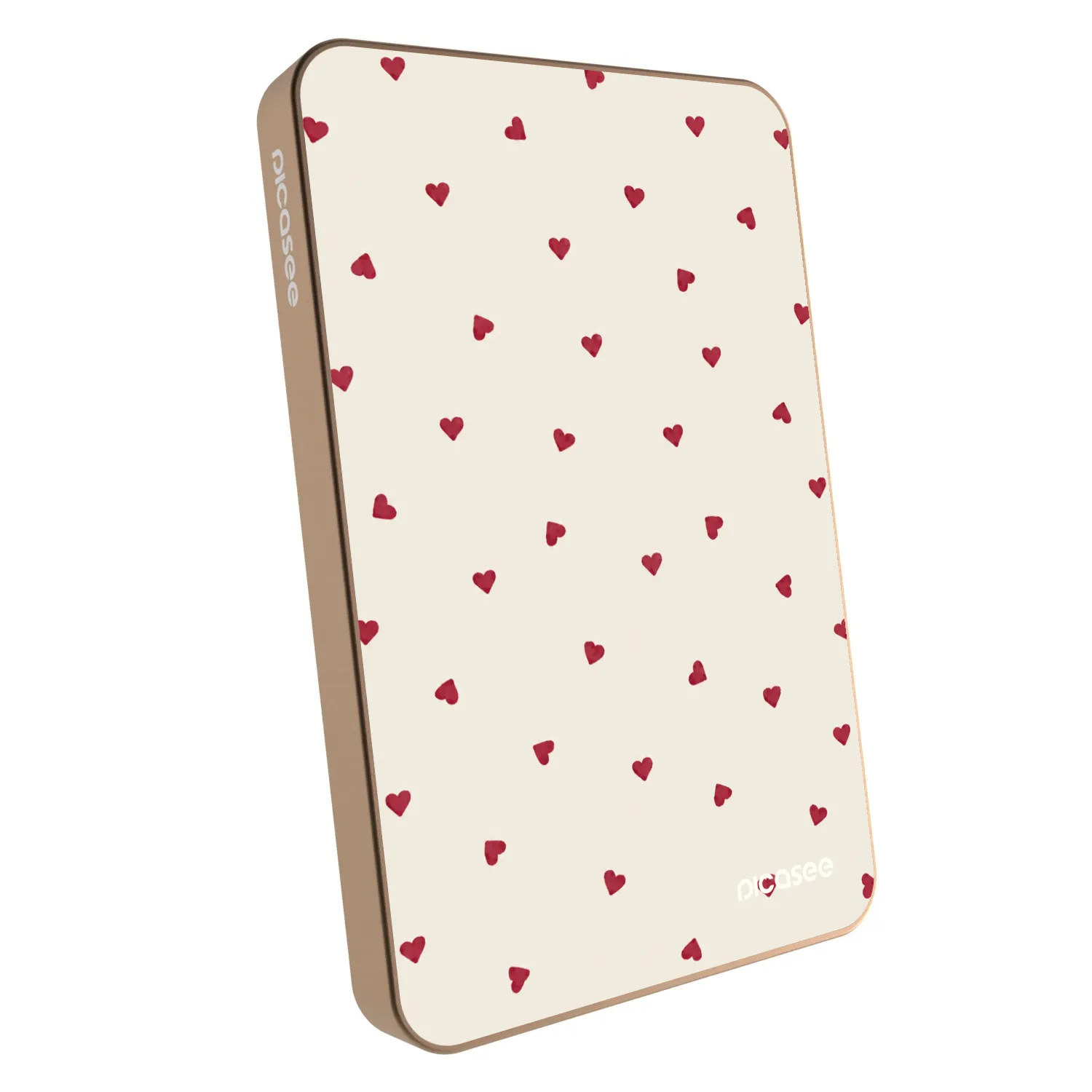 Picasee Prenosna baterija z MagSafe 5 000 mAh Zlati - Little Love