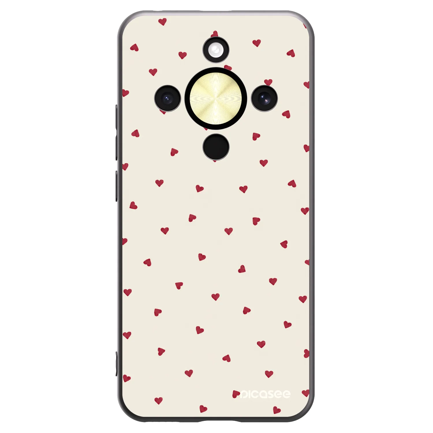 Picasee silikonski črni ovitek za Honor Magic8 Lite 5G - Little Love