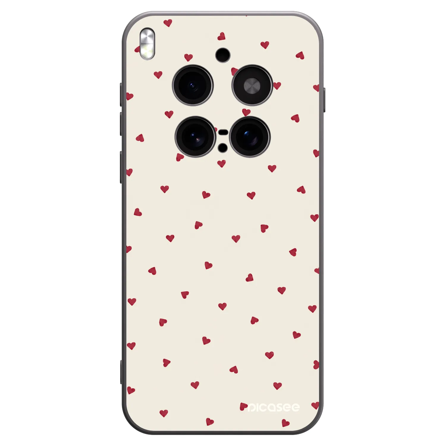 Picasee silikonski črni ovitek za Vivo X300 Pro - Little Love