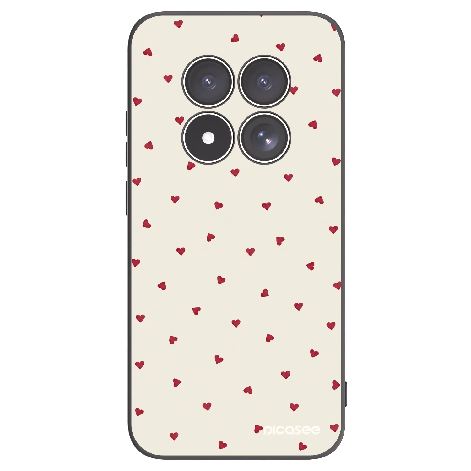 Picasee silikonski črni ovitek za Xiaomi Redmi Note 15 Pro 5G - Little Love