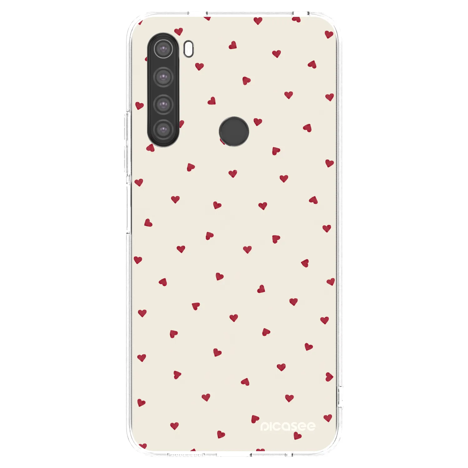 Picasee silikonski prozorni ovitek za Xiaomi Redmi Note 8 - Little Love