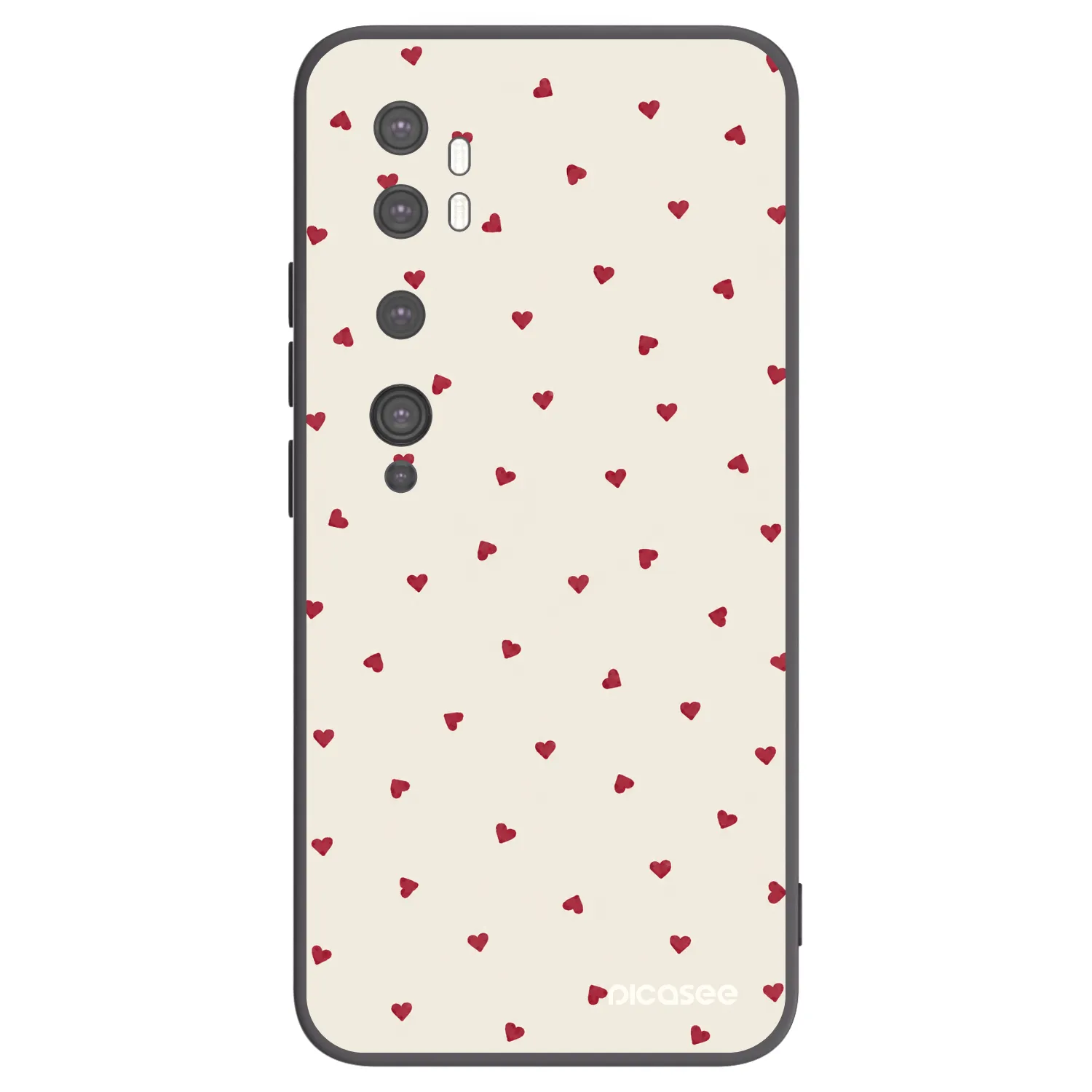 Picasee silikonski črni ovitek za Xiaomi Mi Note 10 (Pro) - Little Love