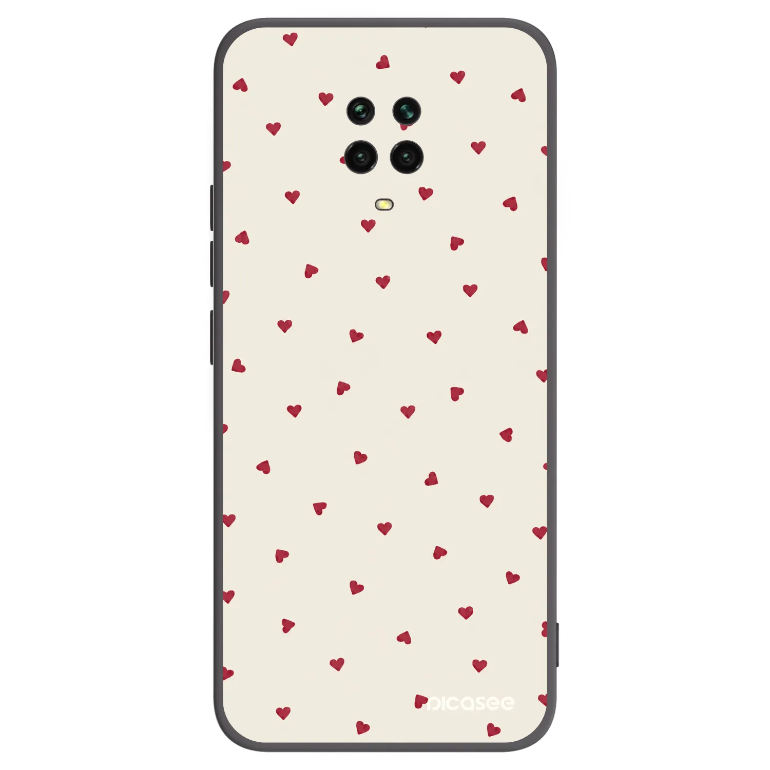 Picasee silikonski črni ovitek za Xiaomi Redmi Note 9 Pro - Little Love