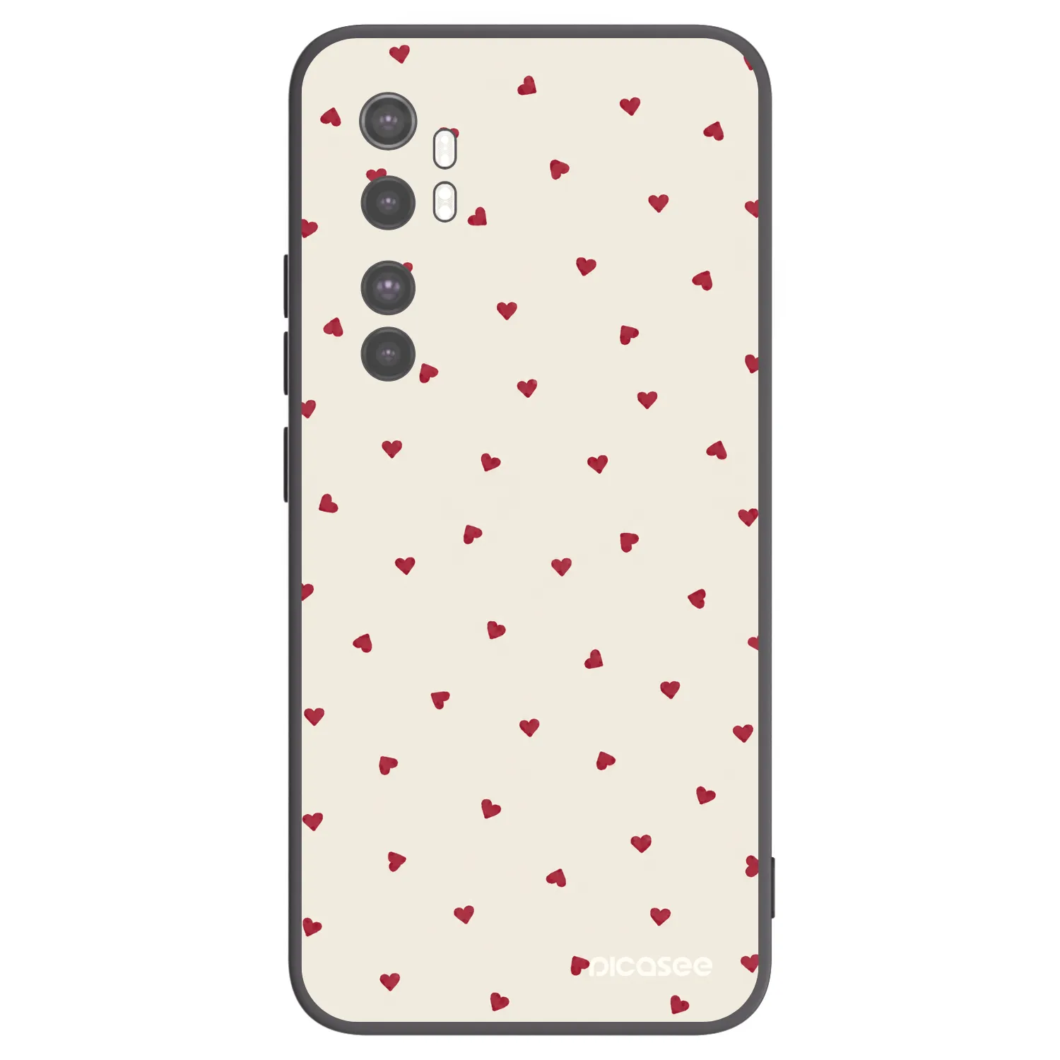 Picasee silikonski črni ovitek za Xiaomi Mi Note 10 Lite - Little Love
