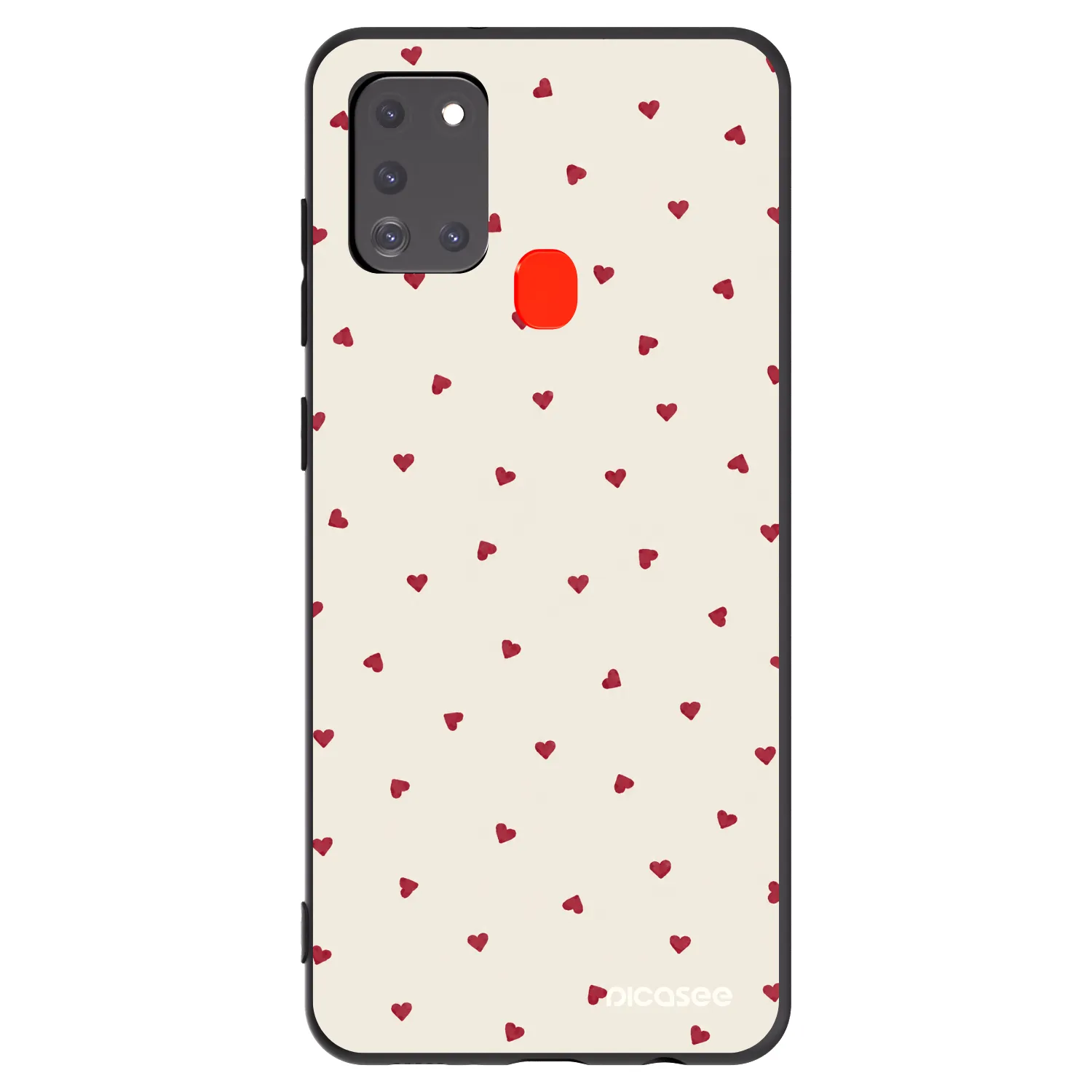 Picasee silikonski črni ovitek za Samsung Galaxy A21s - Little Love