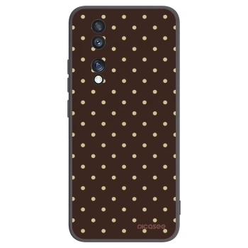 Picasee silikonski črni ovitek za Honor 70 - Vanilla Dots & Chocolate