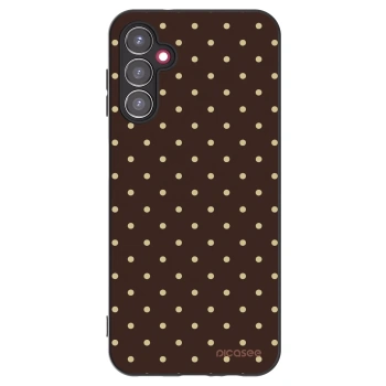 Picasee silikonski črni ovitek za Samsung Galaxy A14 5G A146P - Vanilla Dots & Chocolate