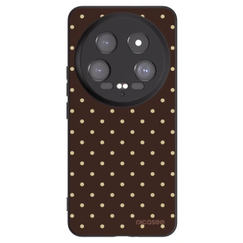 Picasee silikonski črni ovitek za Xiaomi 14 Ultra - Vanilla Dots & Chocolate