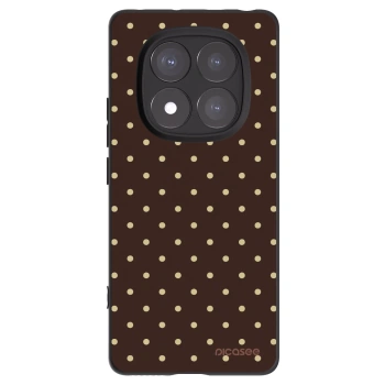 Picasee silikonski črni ovitek za Xiaomi Redmi Note 14 Pro 5G - Vanilla Dots & Chocolate