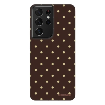 Ovitek za Samsung Galaxy S21 Ultra 5G G998B - Vanilla Dots & Chocolate