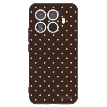 Picasee silikonski črni ovitek za Xiaomi 15T Pro - Vanilla Dots & Chocolate