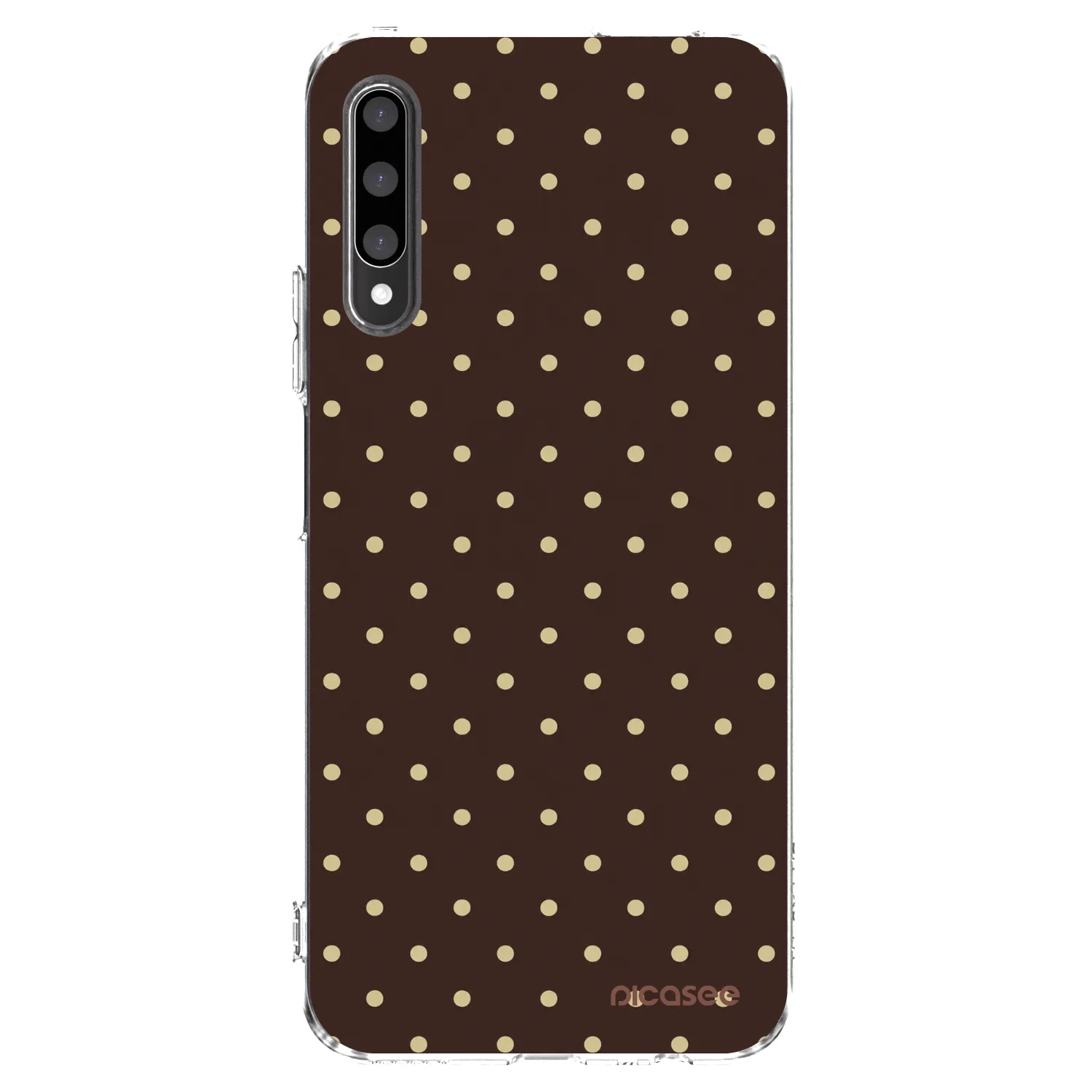 Picasee silikonski prozorni ovitek za Honor 9X Pro - Vanilla Dots & Chocolate
