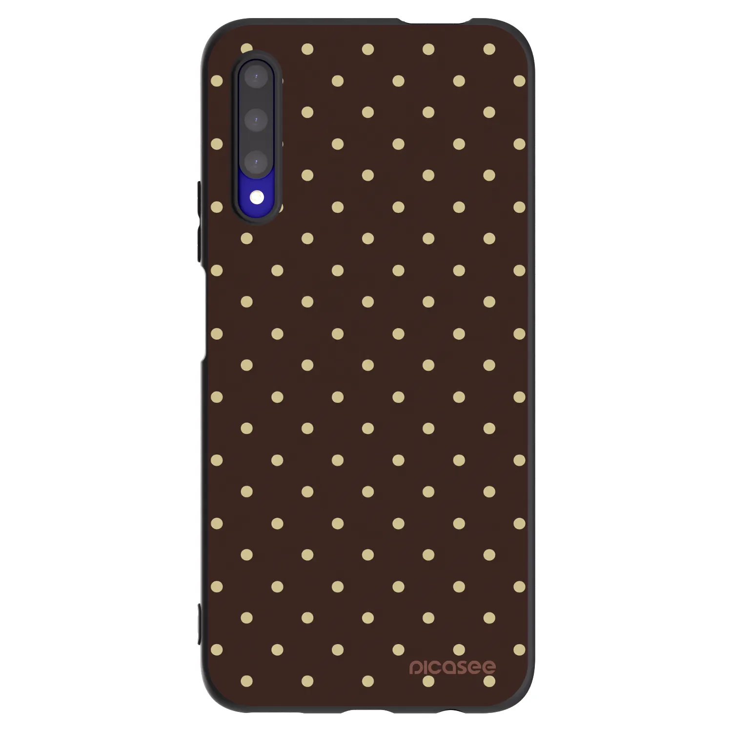 Picasee silikonski črni ovitek za Honor 9X Pro - Vanilla Dots & Chocolate
