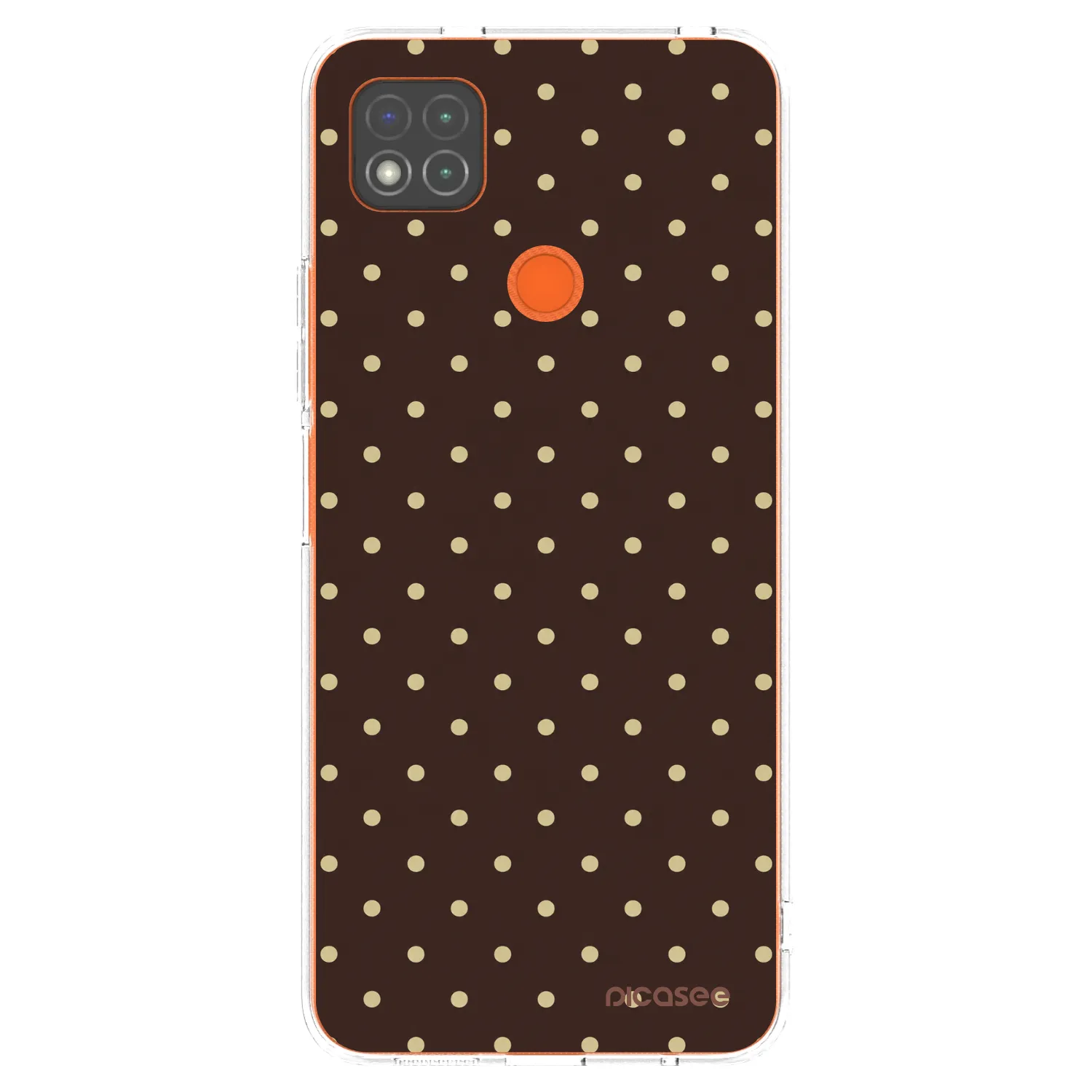 Picasee silikonski prozorni ovitek za Xiaomi Redmi 9C - Vanilla Dots & Chocolate