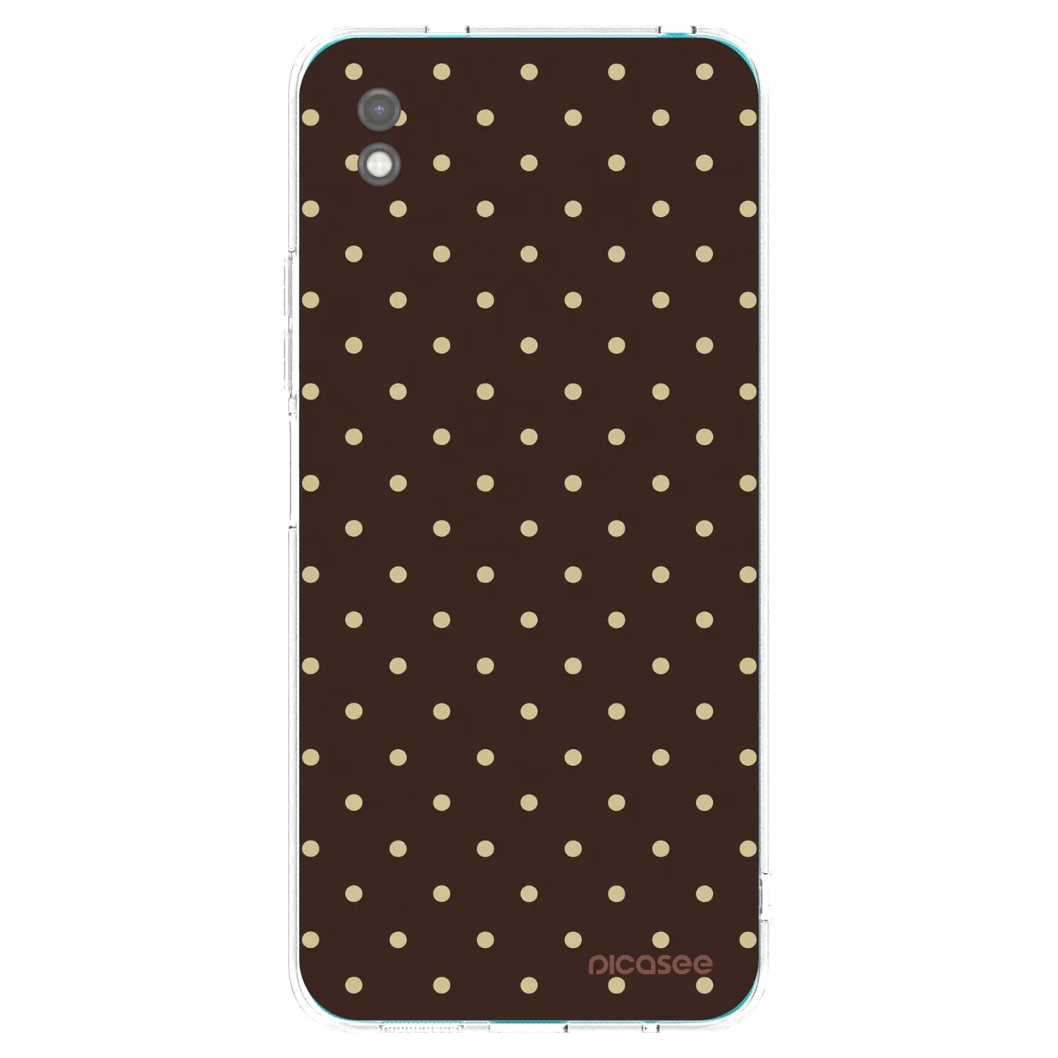 Picasee silikonski črni ovitek za Xiaomi Redmi 9A - Vanilla Dots & Chocolate