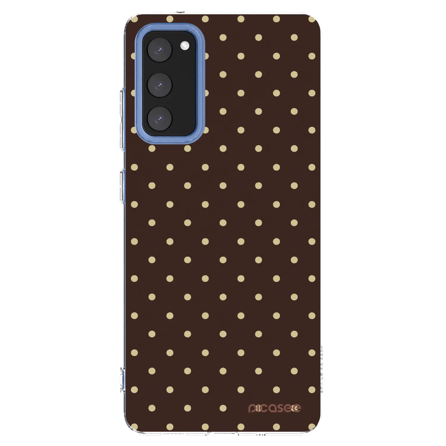 Picasee silikonski prozorni ovitek za Samsung Galaxy S20 FE - Vanilla Dots & Chocolate
