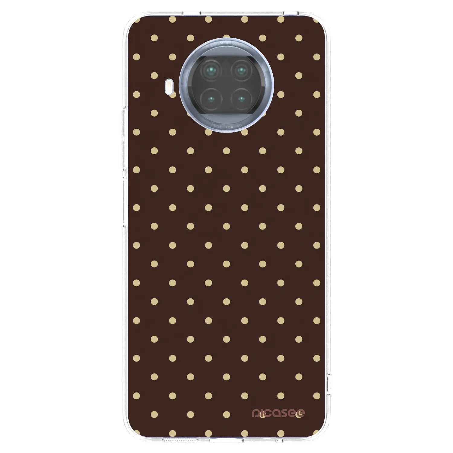 Picasee silikonski prozorni ovitek za Xiaomi Mi 10T Lite - Vanilla Dots & Chocolate