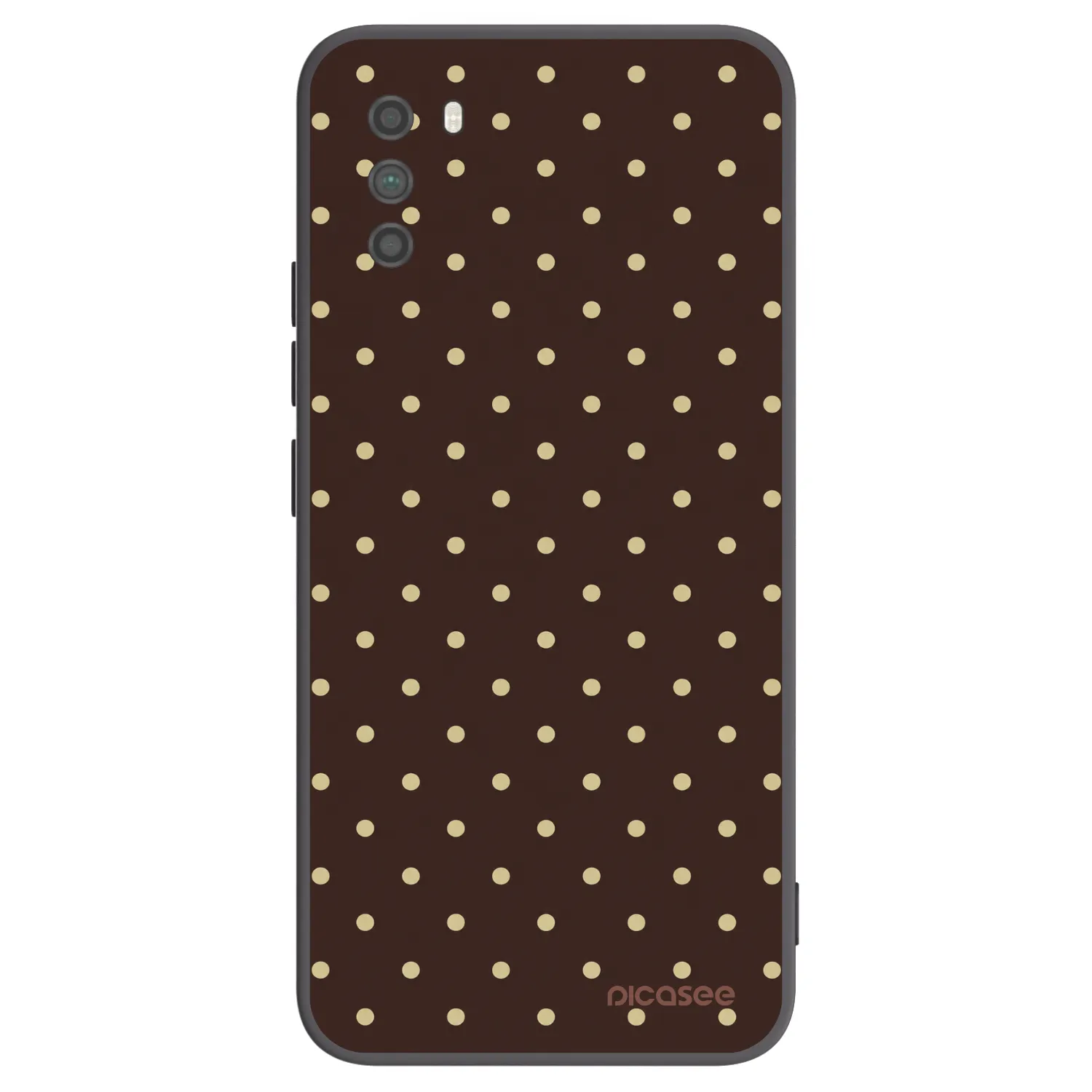 Picasee silikonski črni ovitek za Xiaomi Poco M3 - Vanilla Dots & Chocolate