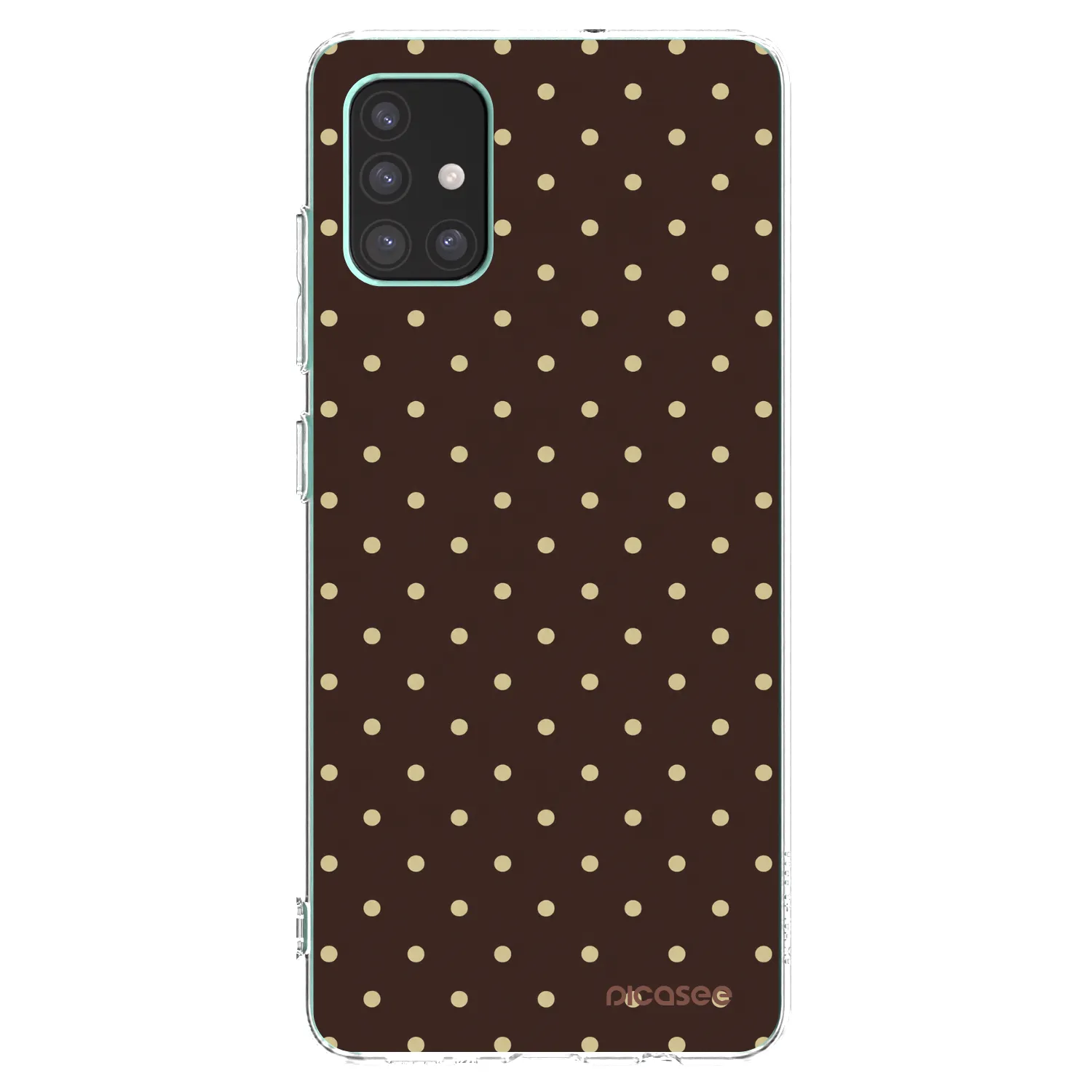 Picasee silikonski prozorni ovitek za Samsung Galaxy M51 M515F - Vanilla Dots & Chocolate
