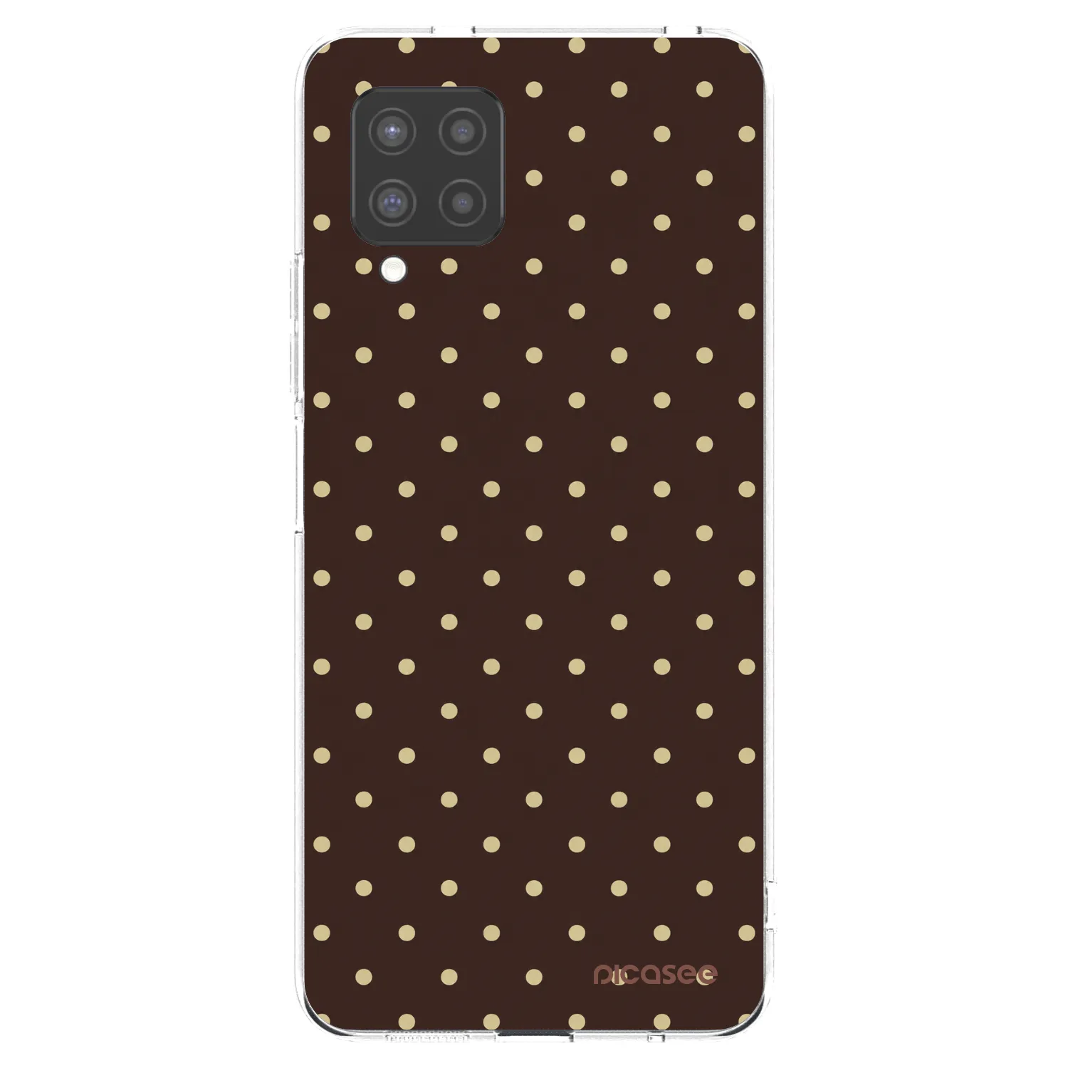 Picasee silikonski prozorni ovitek za Samsung Galaxy A42 A426B - Vanilla Dots & Chocolate
