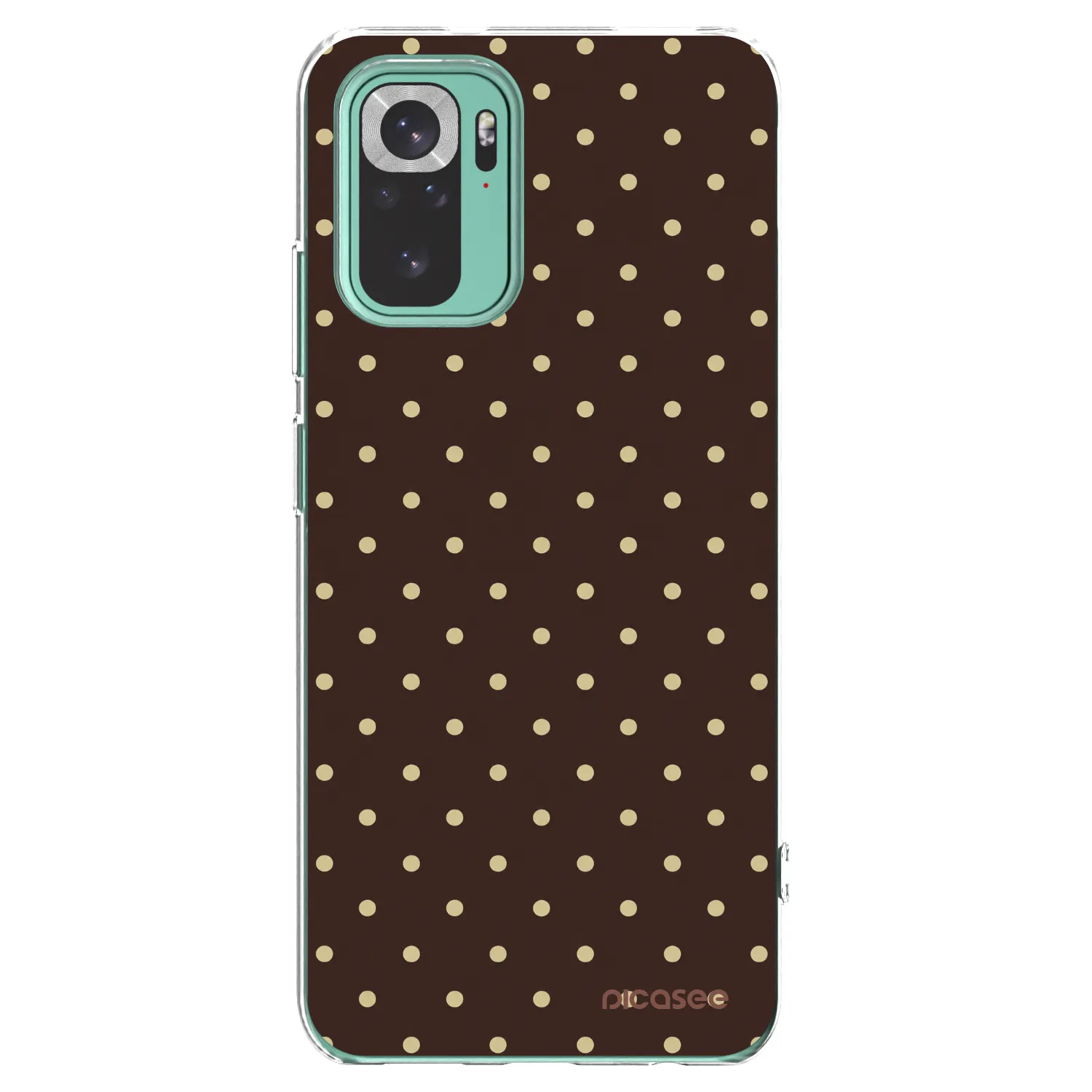 Picasee silikonski prozorni ovitek za Xiaomi Redmi Note 10 Pro - Vanilla Dots & Chocolate