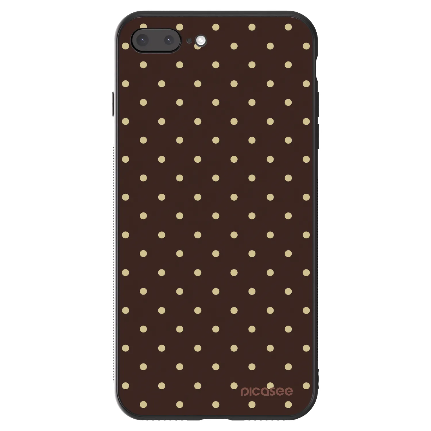 Picasee ULTIMATE CASE za Apple iPhone 7 Plus - Vanilla Dots & Chocolate