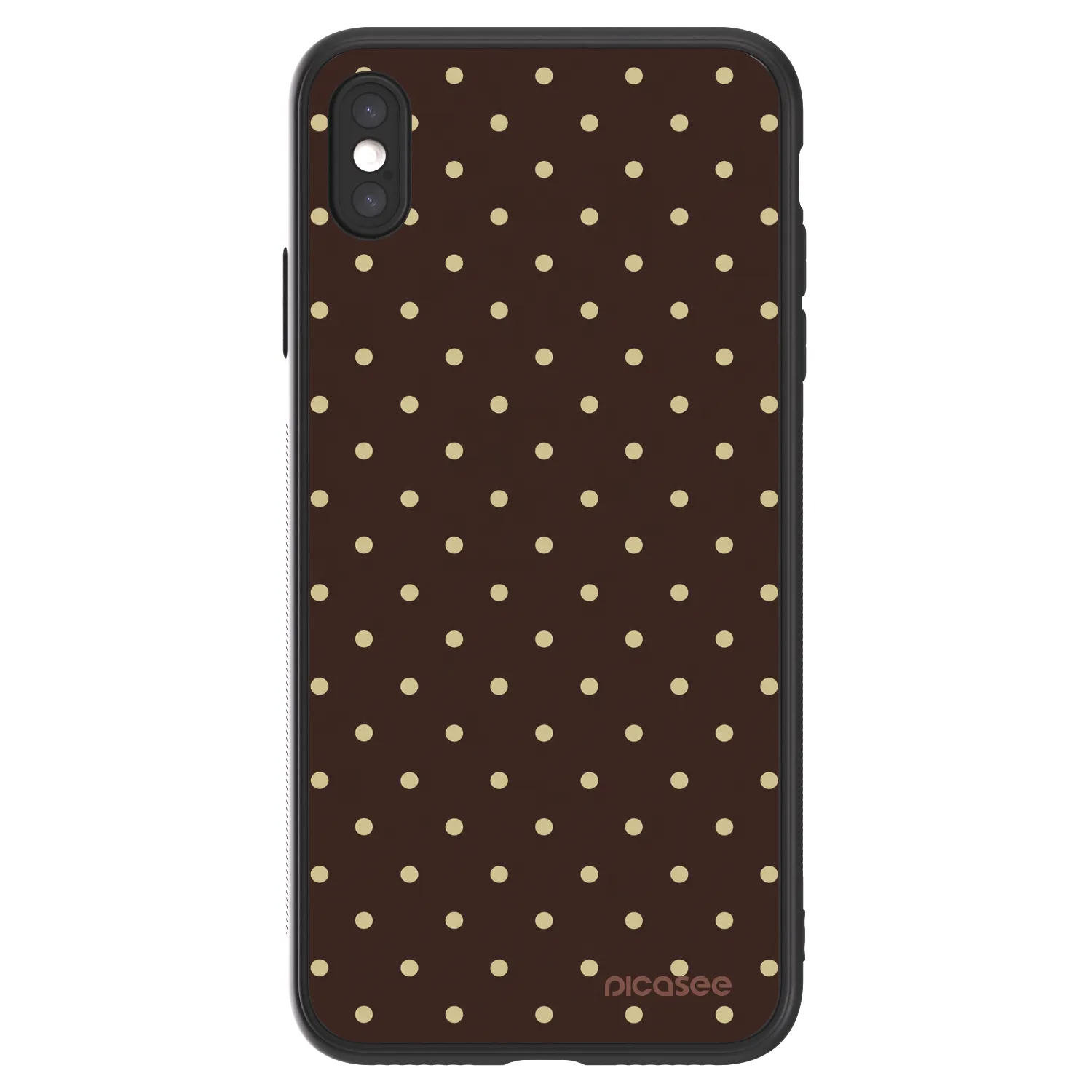 Picasee ULTIMATE CASE za Apple iPhone XS Max - Vanilla Dots & Chocolate