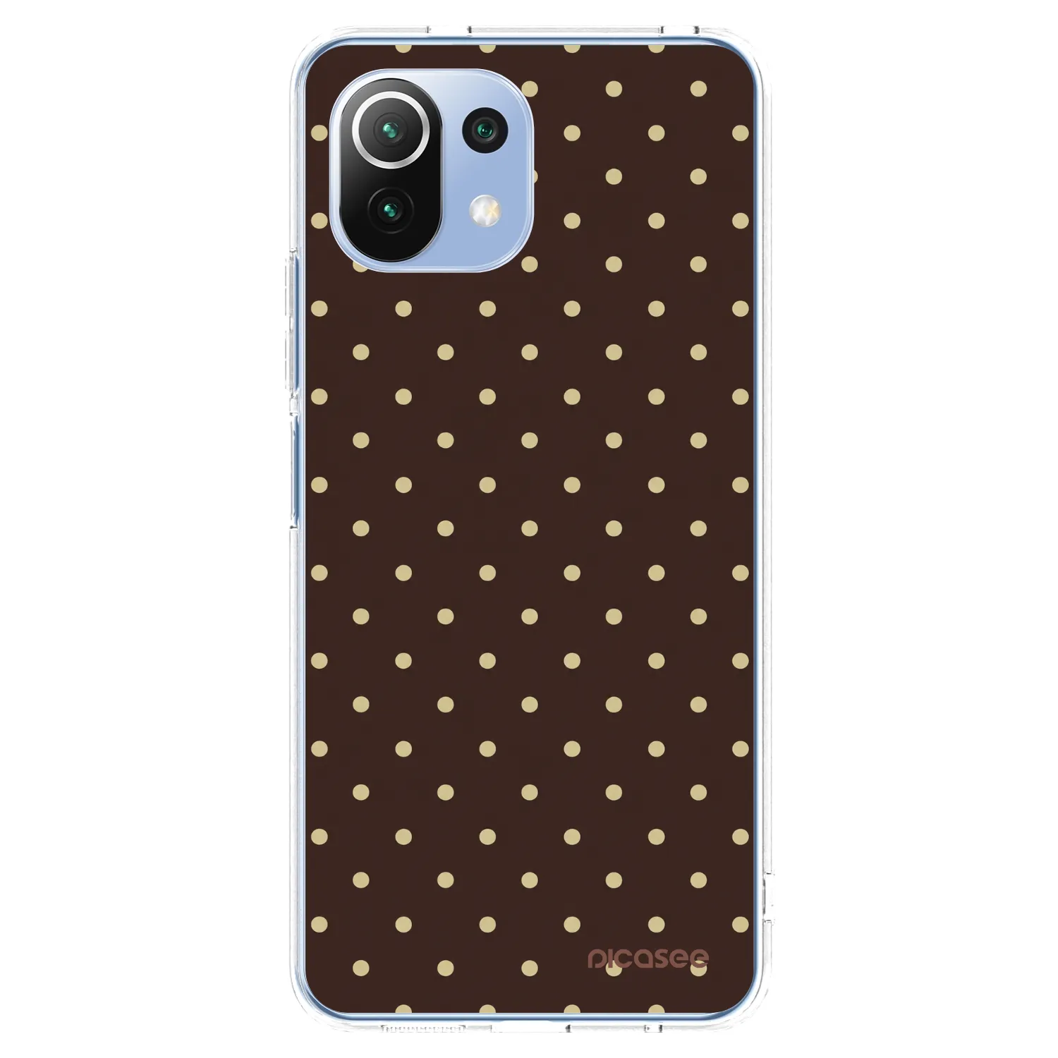 Picasee silikonski prozorni ovitek za Xiaomi Mi 11 Lite - Vanilla Dots & Chocolate
