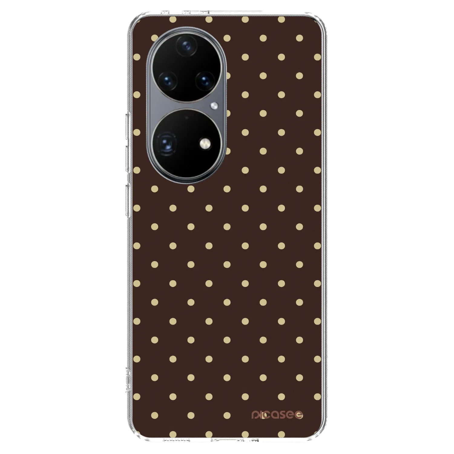 Picasee silikonski prozorni ovitek za Huawei P50 - Vanilla Dots & Chocolate